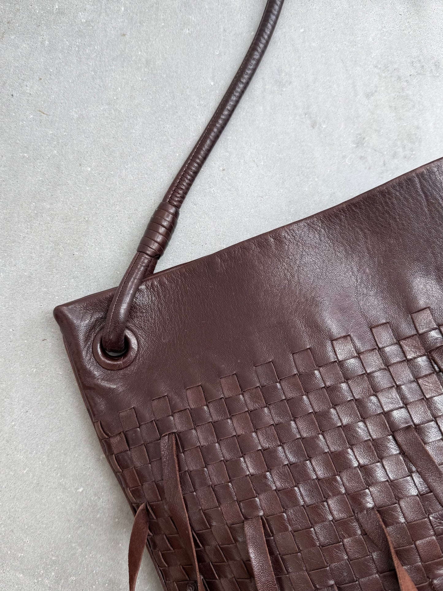 Bottega Veneta Intrecciato Fringe Hobo Bag