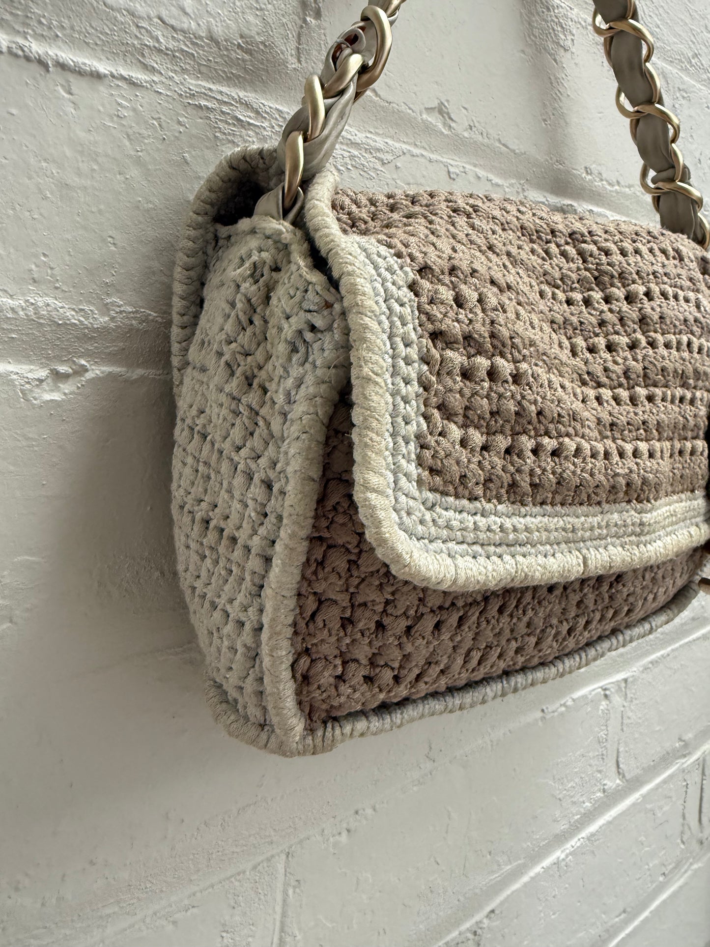 Chanel Crochet Camellia CC Flap