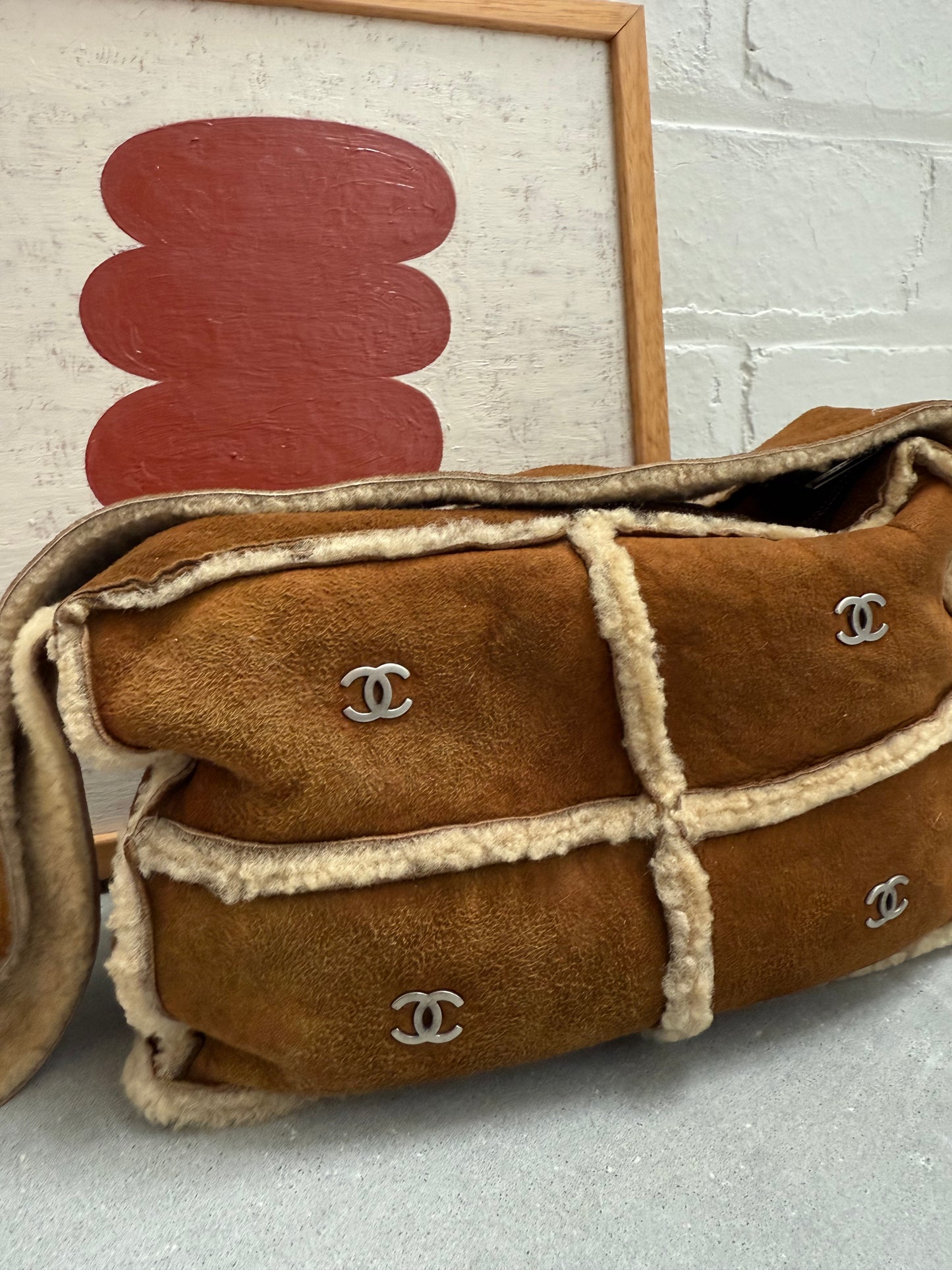Chanel Brown Mouton Sherpa Bag