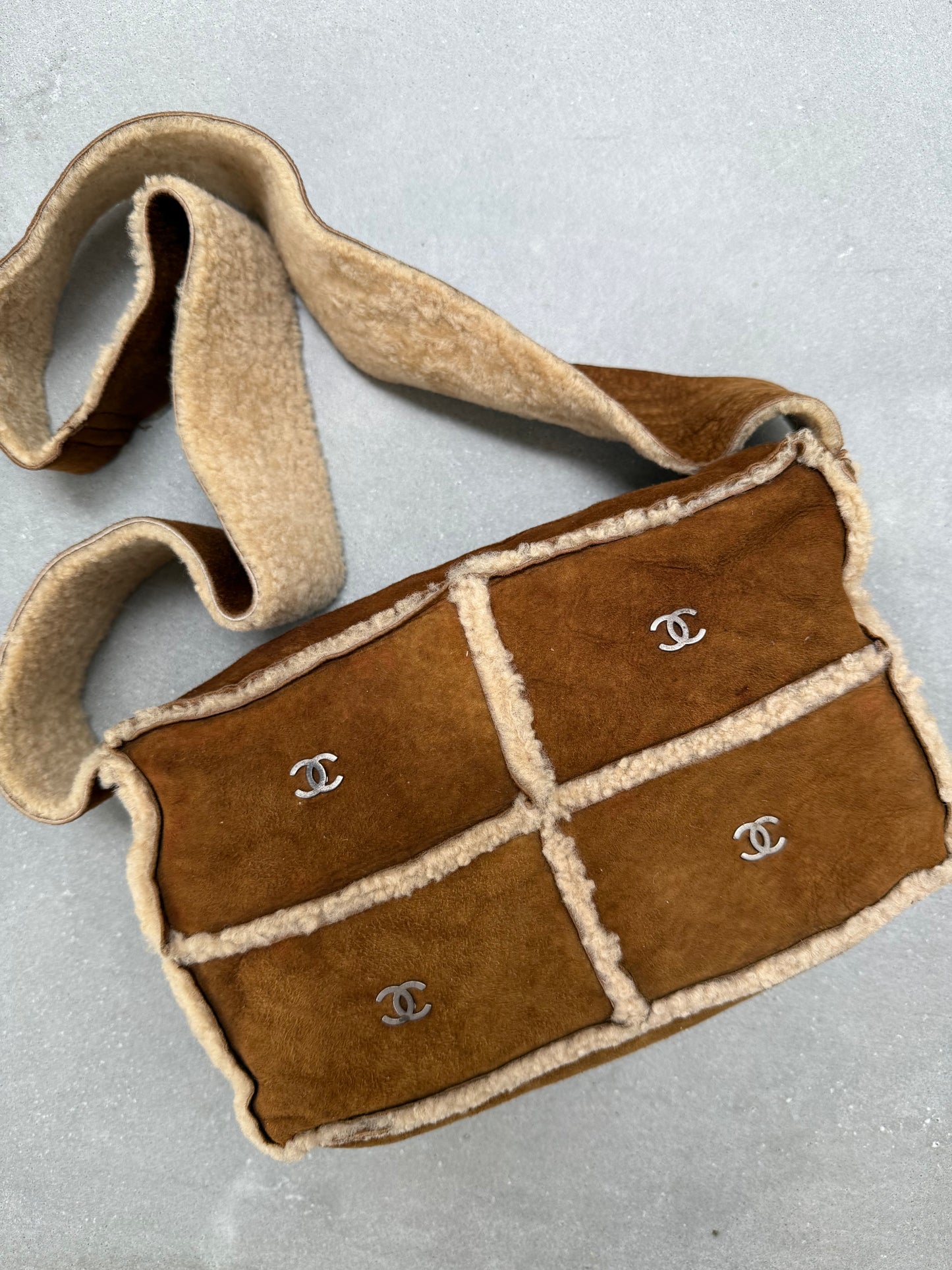 Chanel Brown Mouton Sherpa Bag