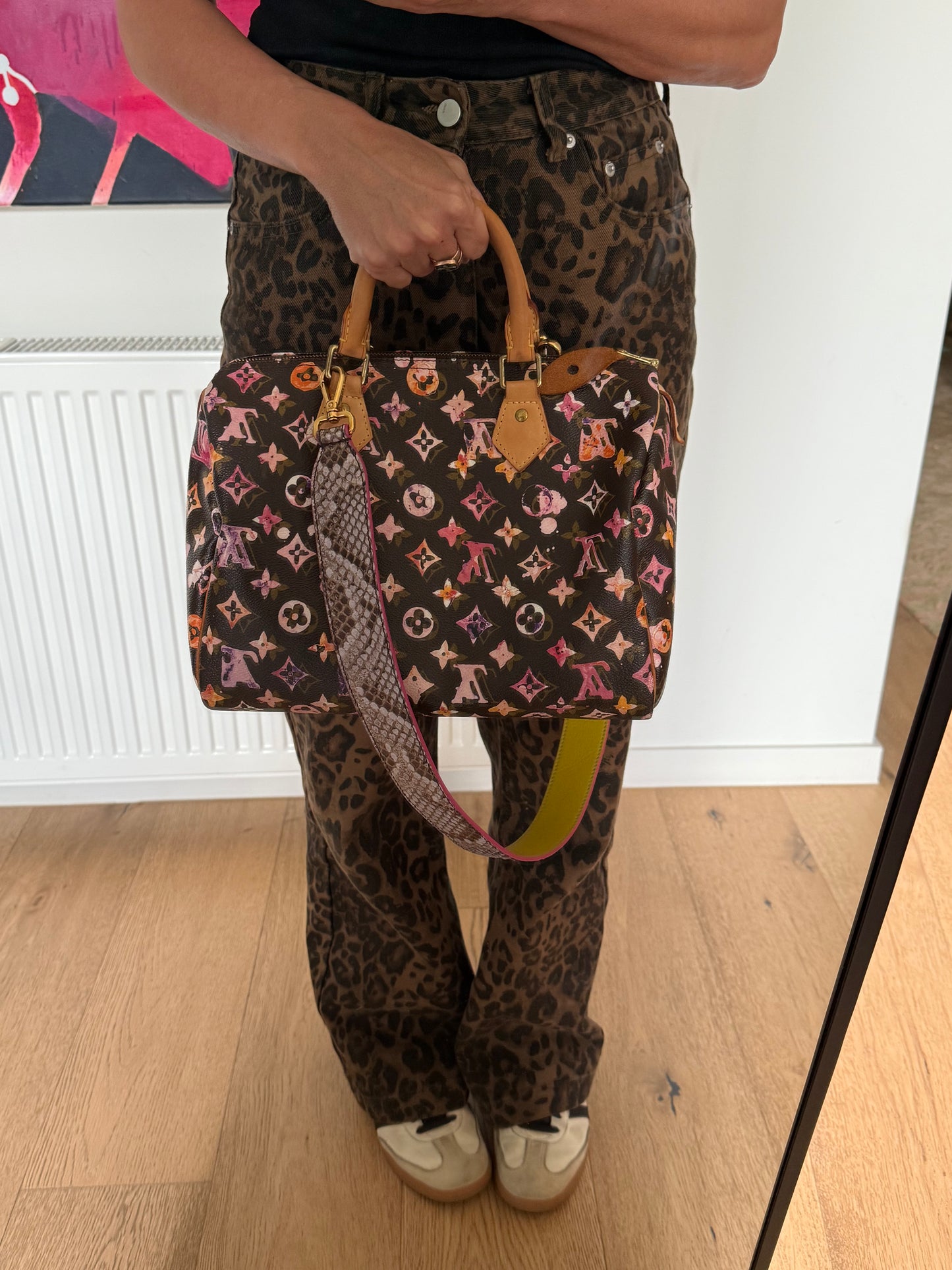 Limited Edition Louis Vuitton X Richard Prince Watercolour Aquarelle Monogram Speedy 30
