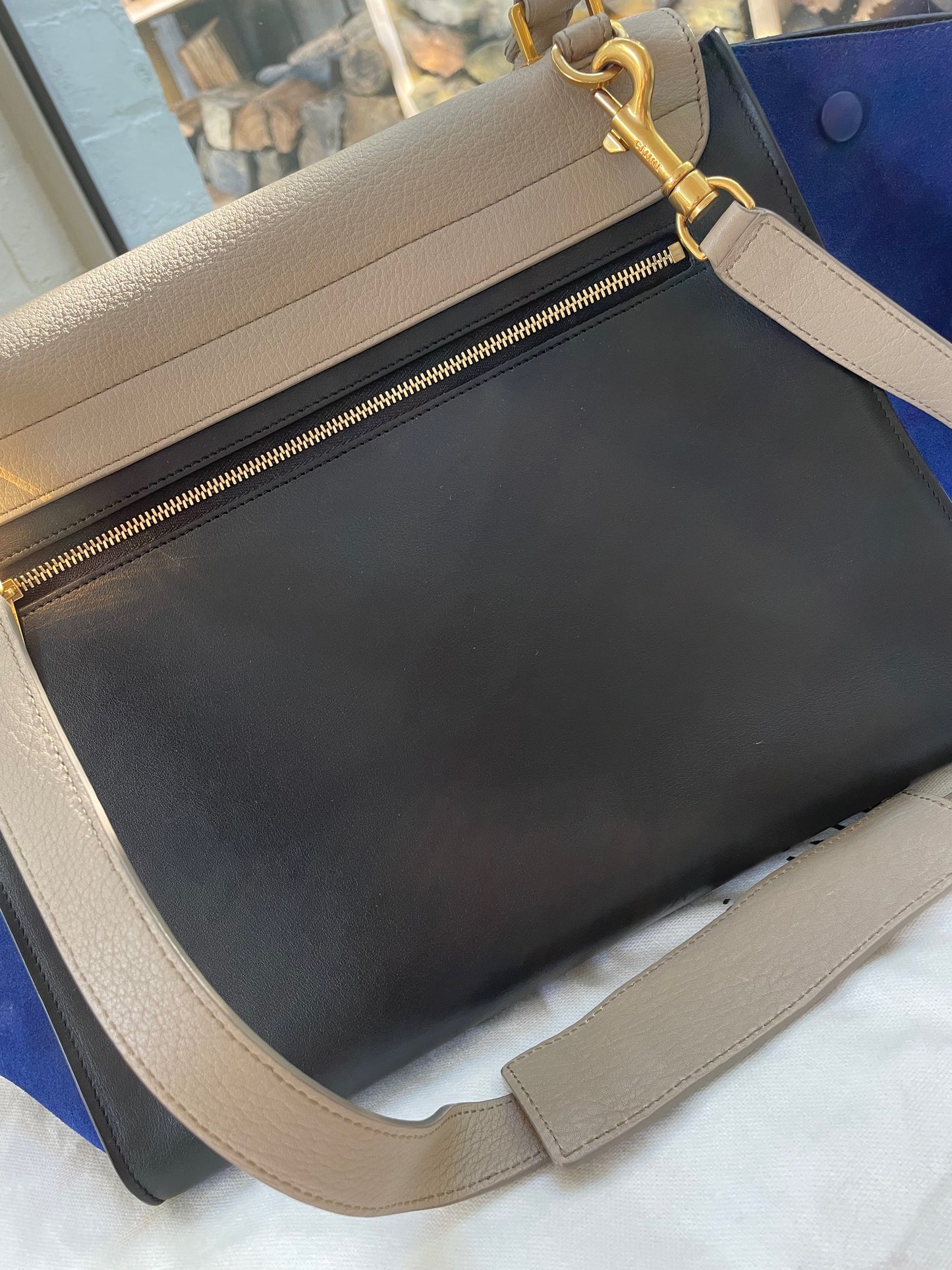 Celine Tri Colour Trapeze Bag
