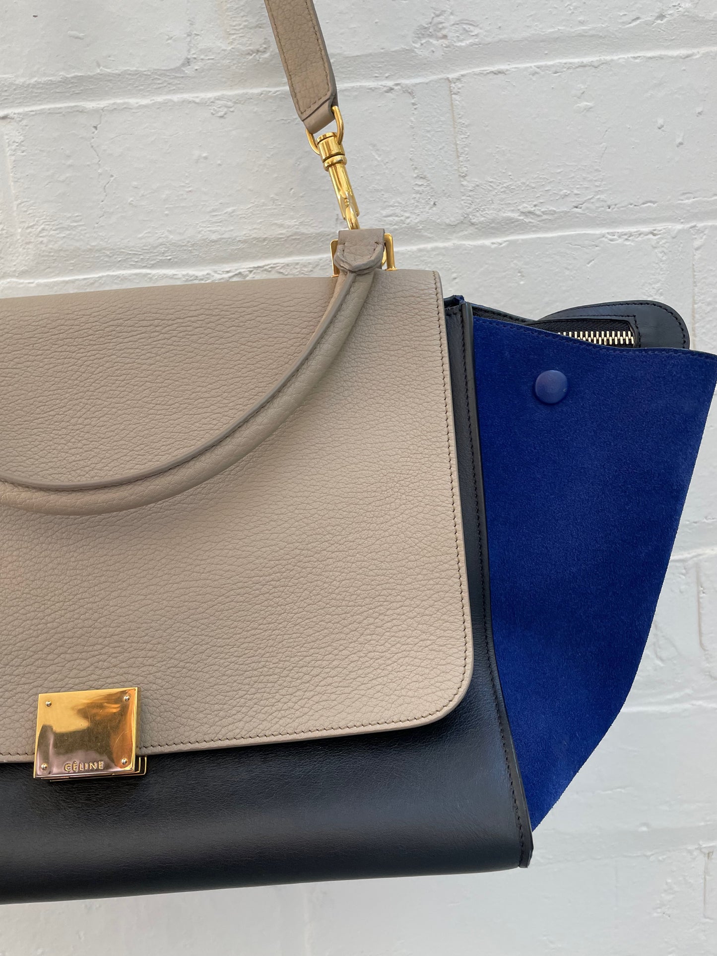 Celine Tri Colour Trapeze Bag