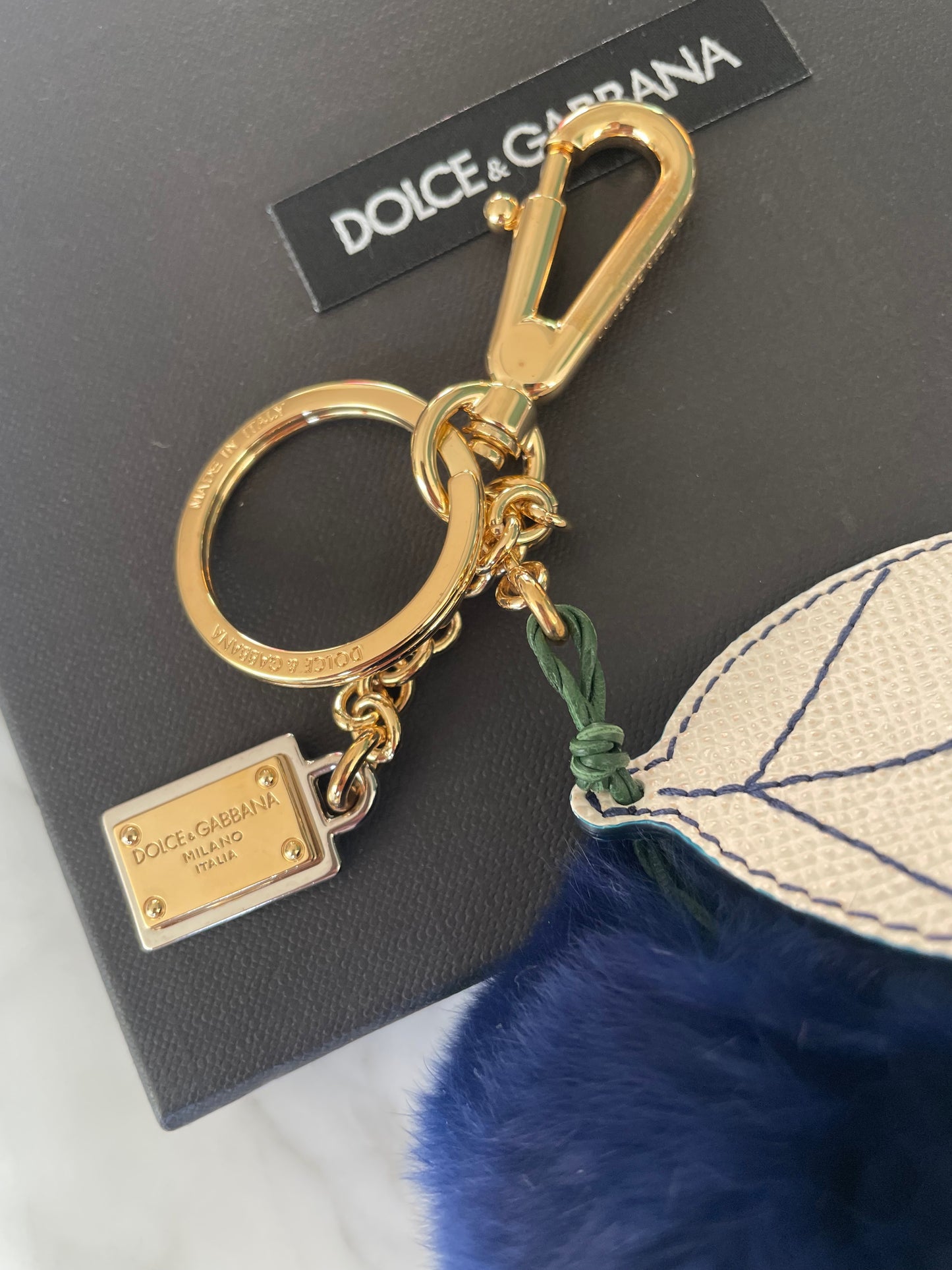 Dolce & Gabbana Blueberry Fur Bag Charm