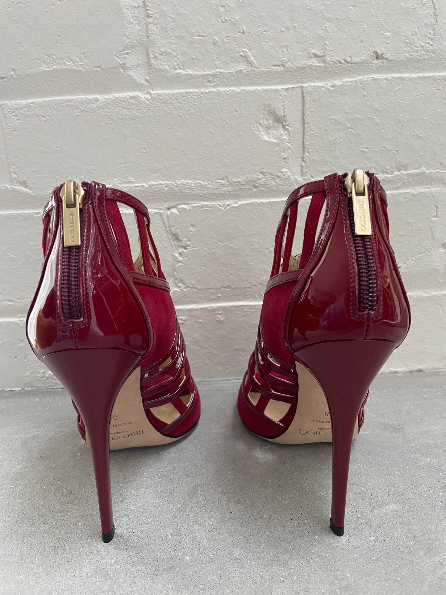 Jimmy Choo Vector Red Sandal Size 38