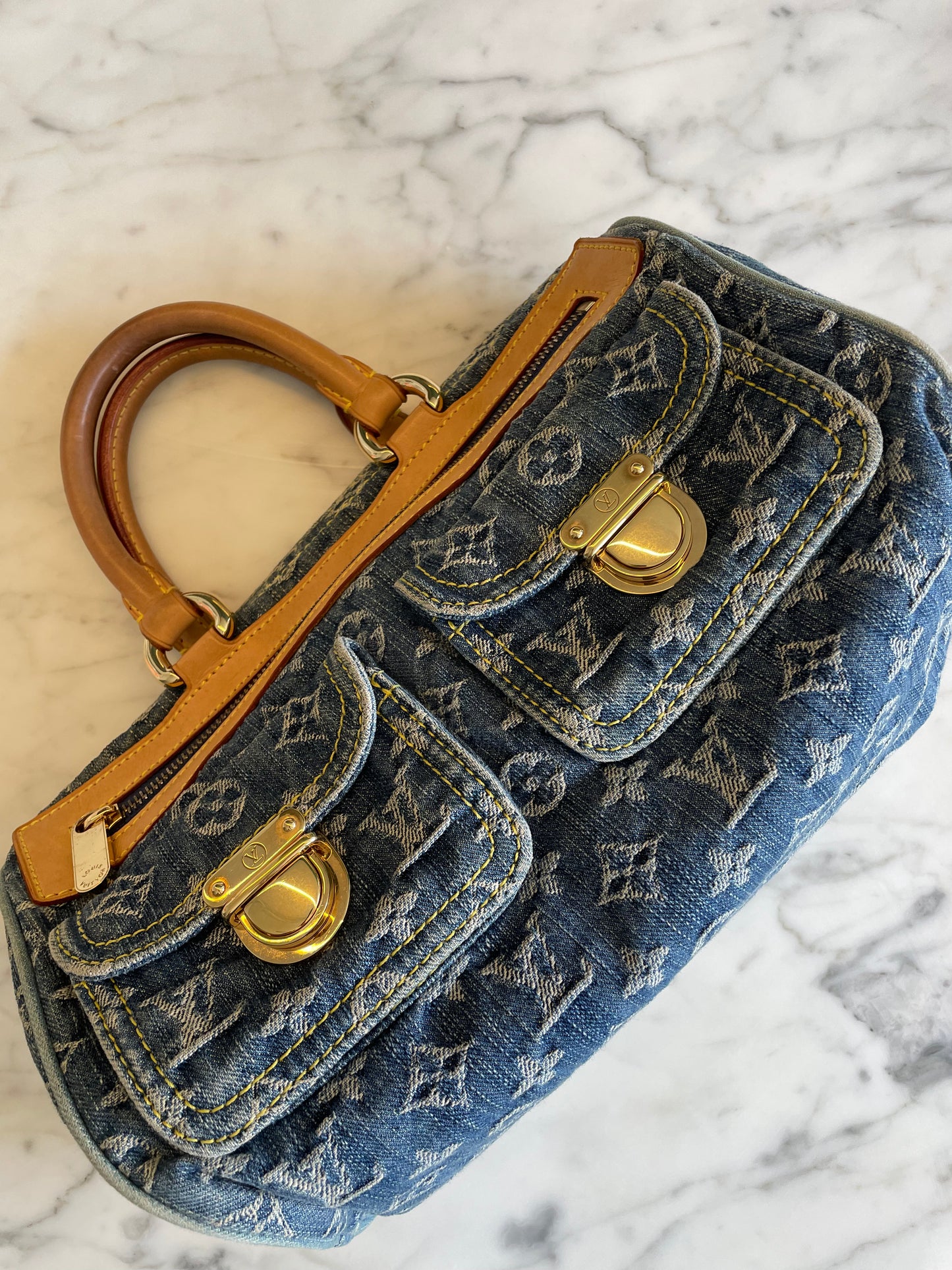 Louis Vuitton Néo Speedy Denim Bag 2005