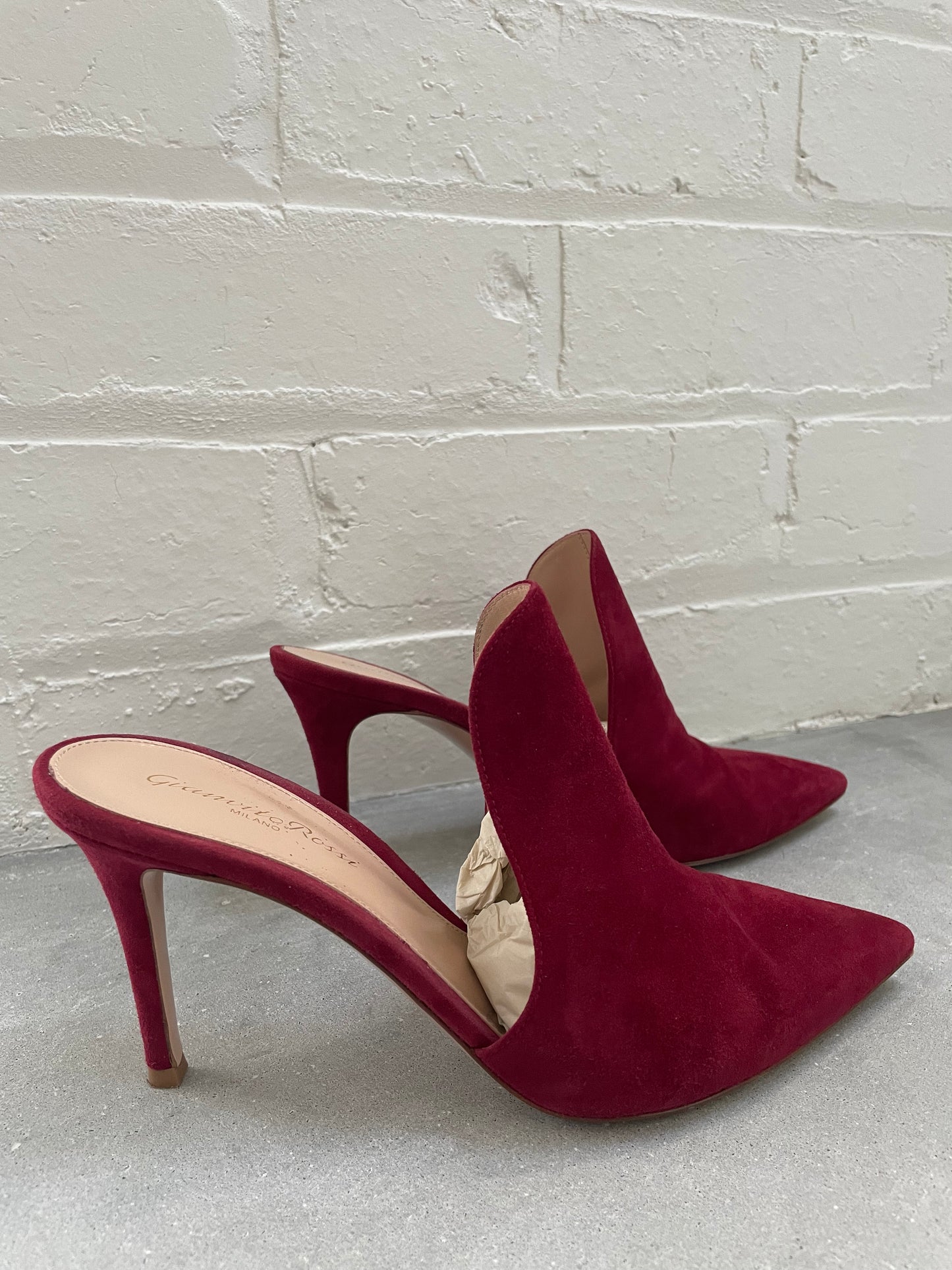 Gianvito Rossi Aramis Syrah Mules Size 38.5