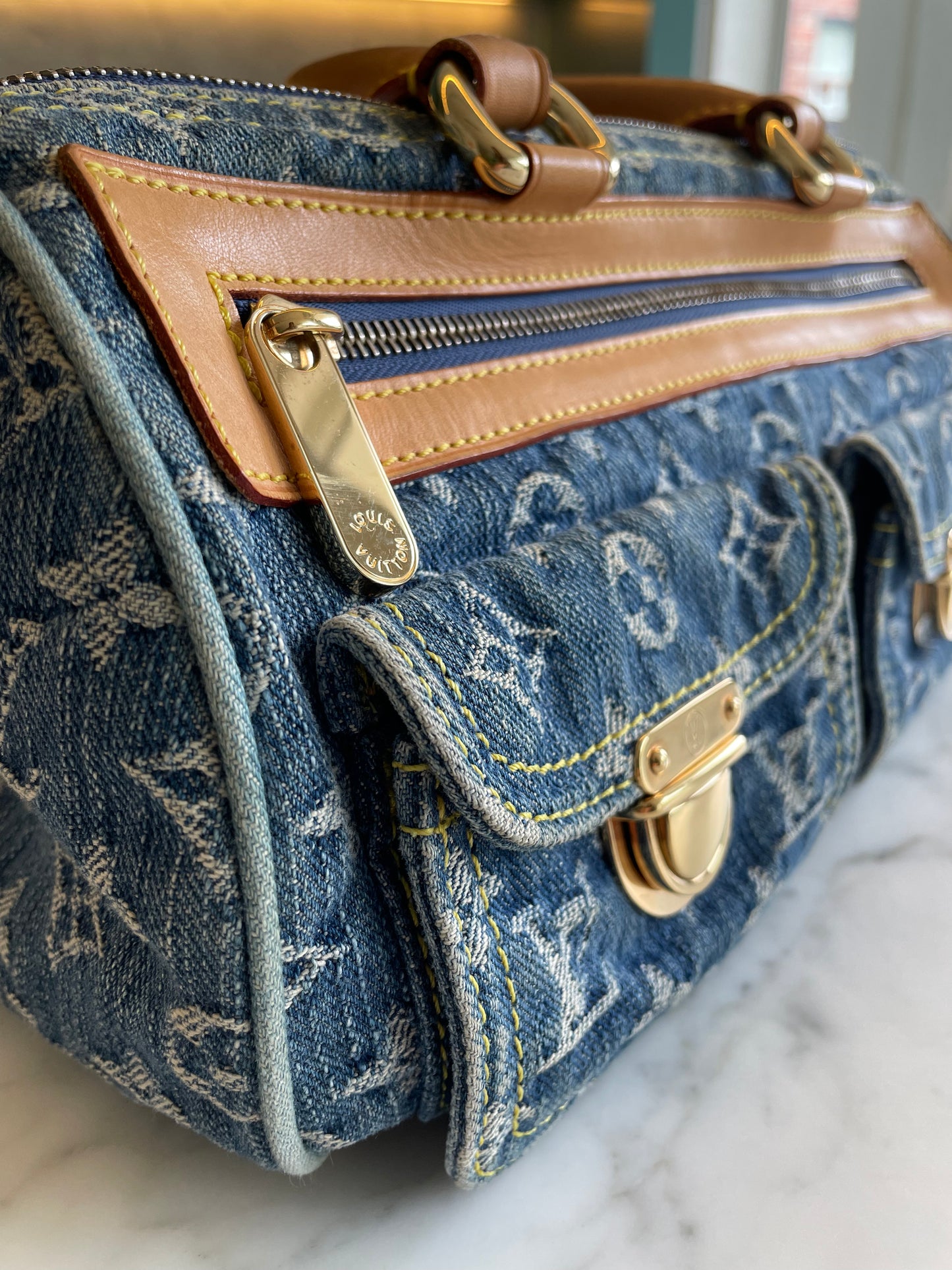 Louis Vuitton Néo Speedy Denim Bag 2005