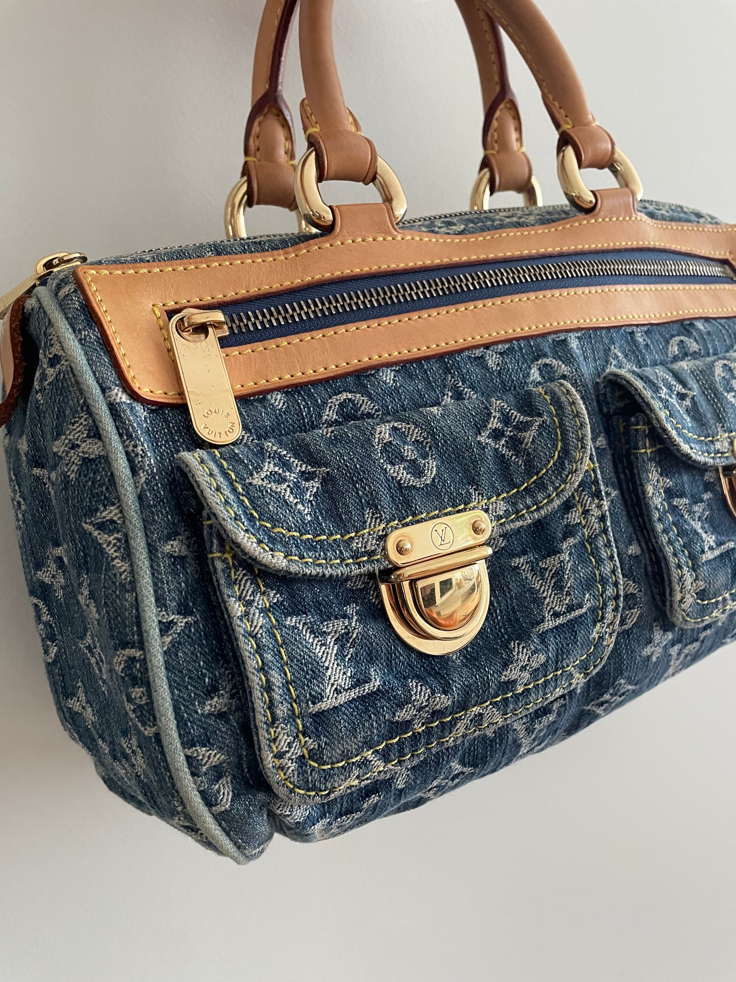 Louis Vuitton Néo Speedy Denim Bag 2005