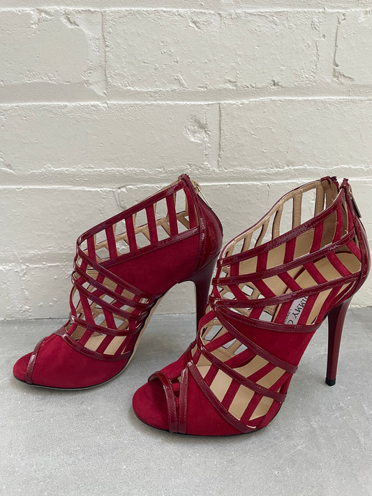 Jimmy Choo Vector Red Sandal Size 38