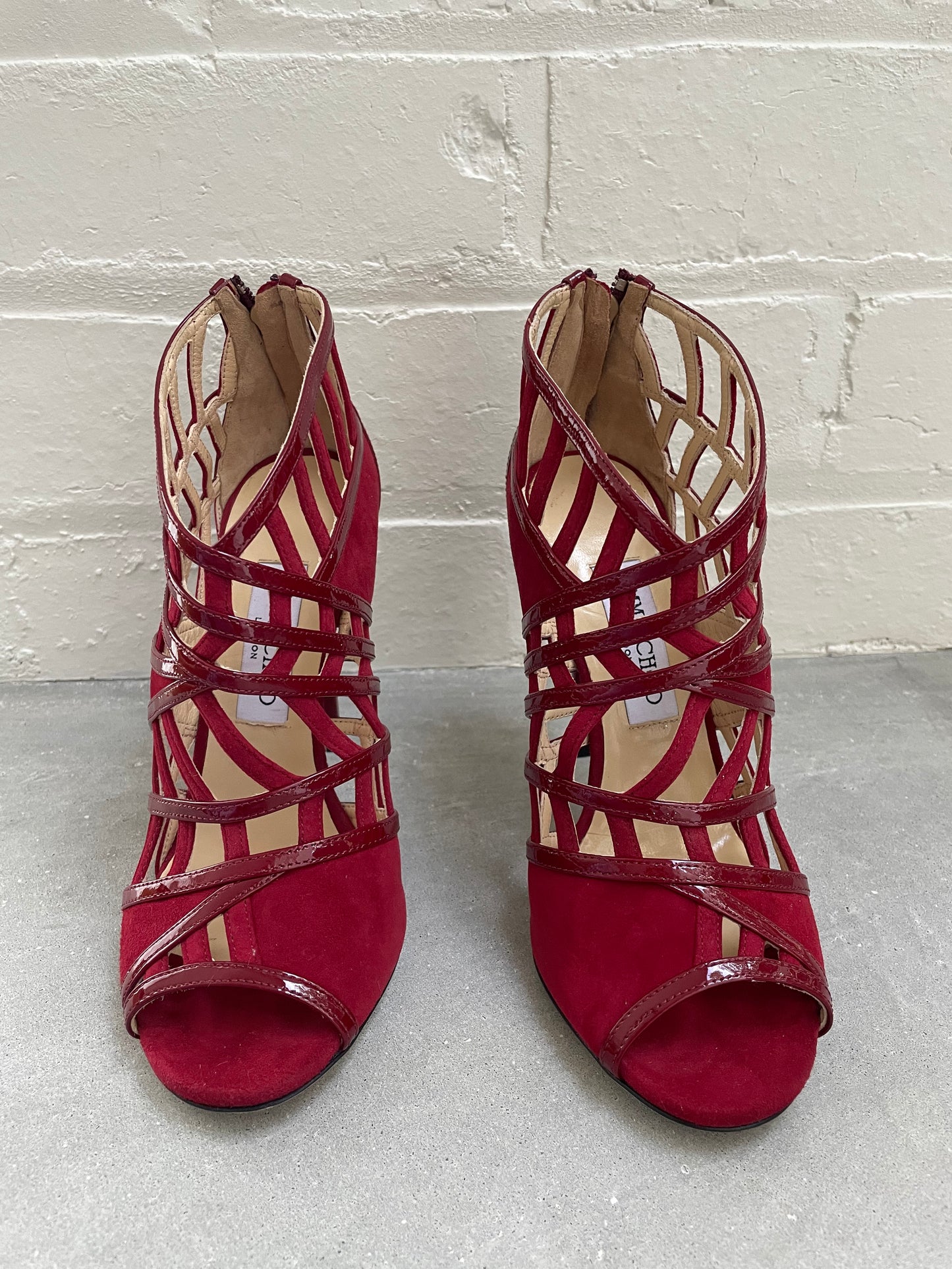 Jimmy Choo Vector Red Sandal Size 38