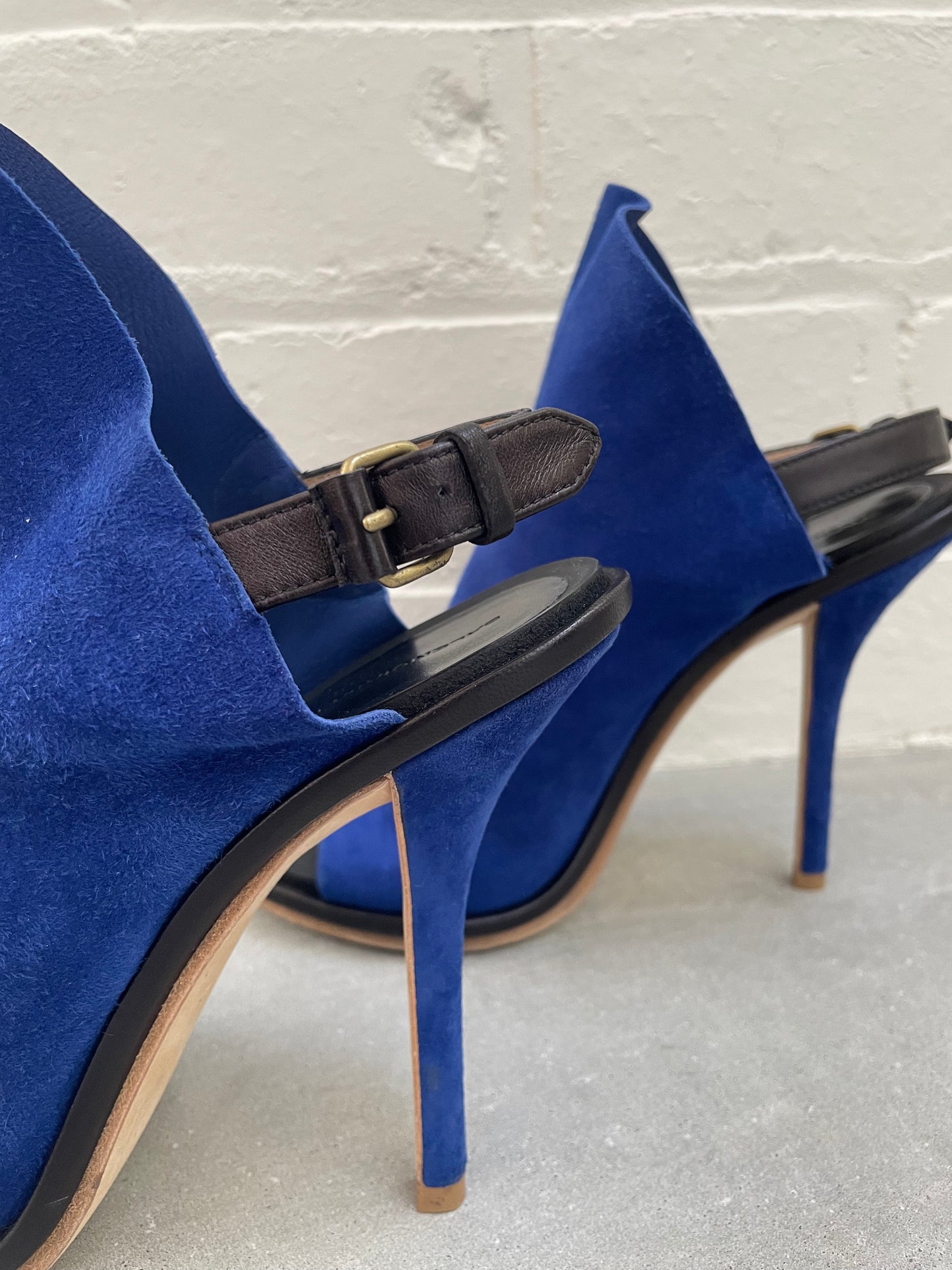 Balenciaga Cobalt Blue Glove Sandal Size 38.5