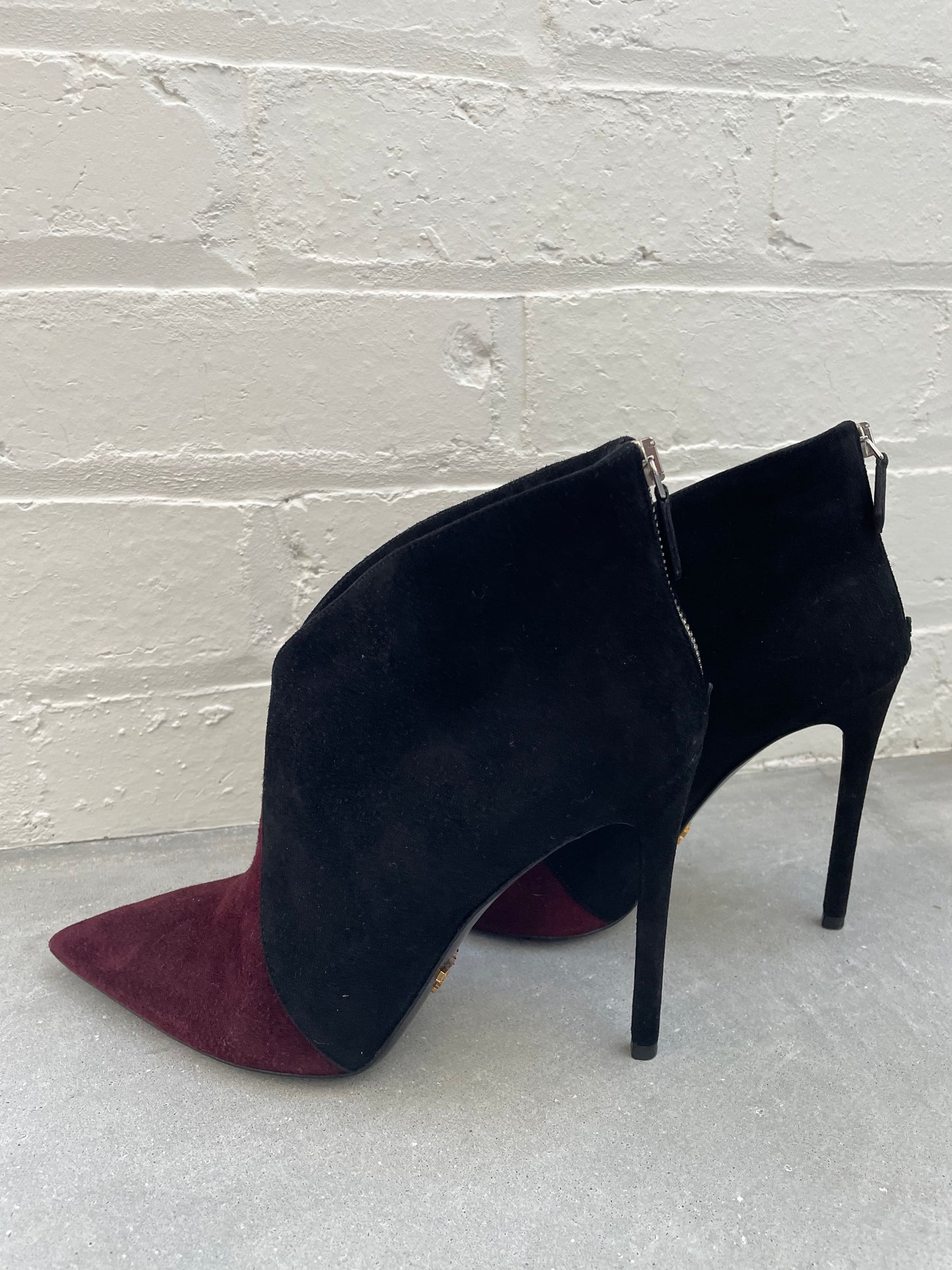 Prada V Front Bootie Size 38