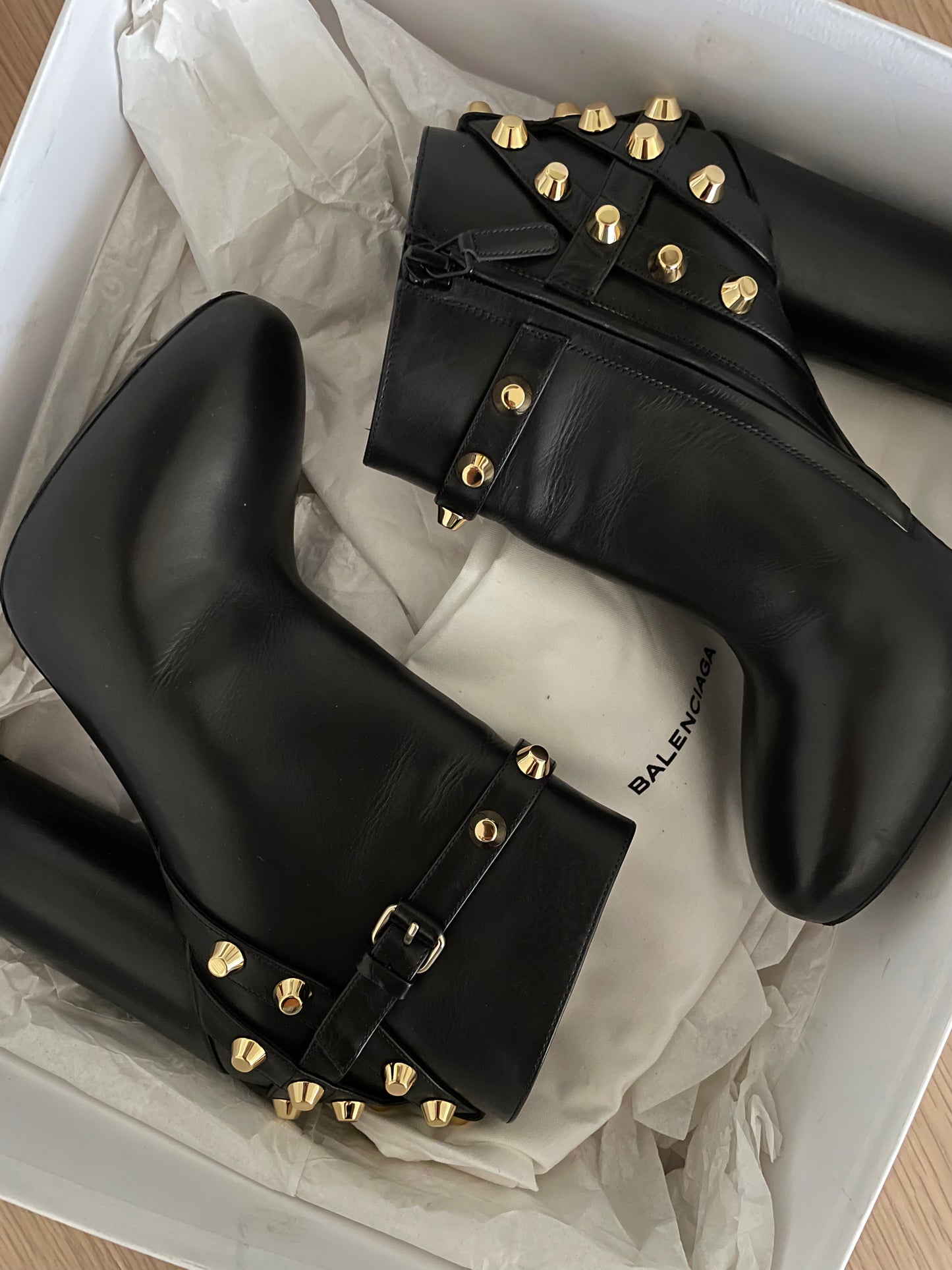 Balenciaga studded boots on sale