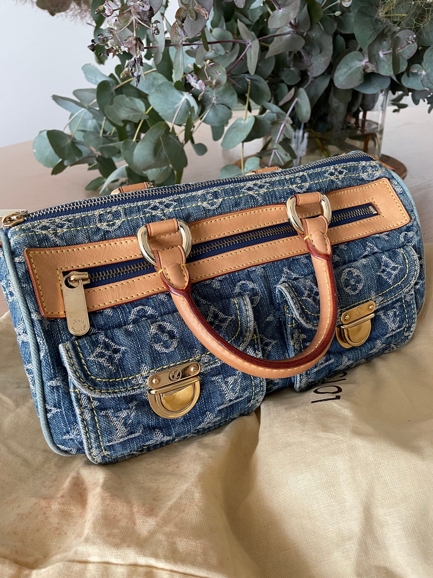 Louis Vuitton Néo Speedy Denim Bag 2005