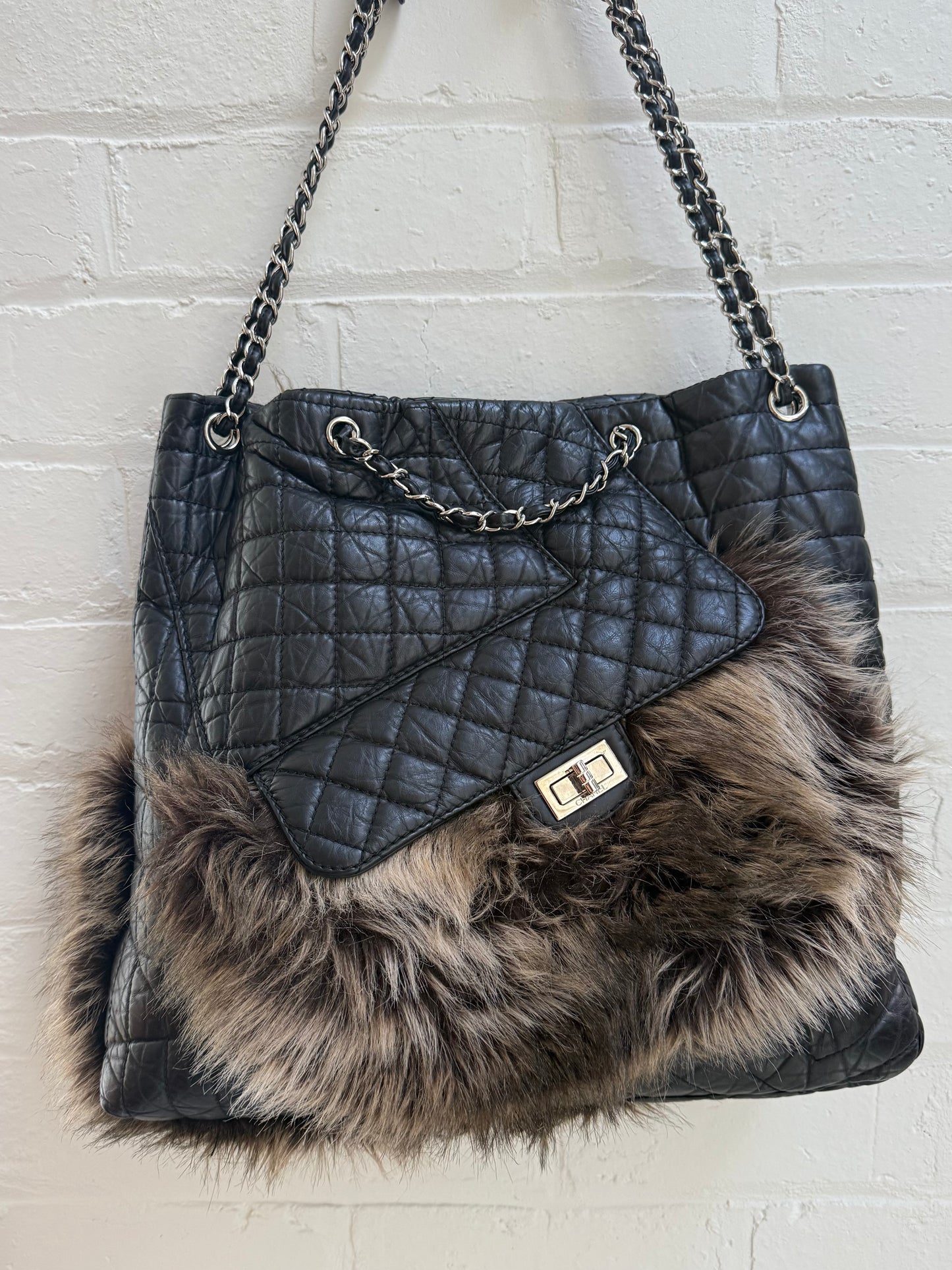 Chanel Karl’s Fantasy Fur Tote