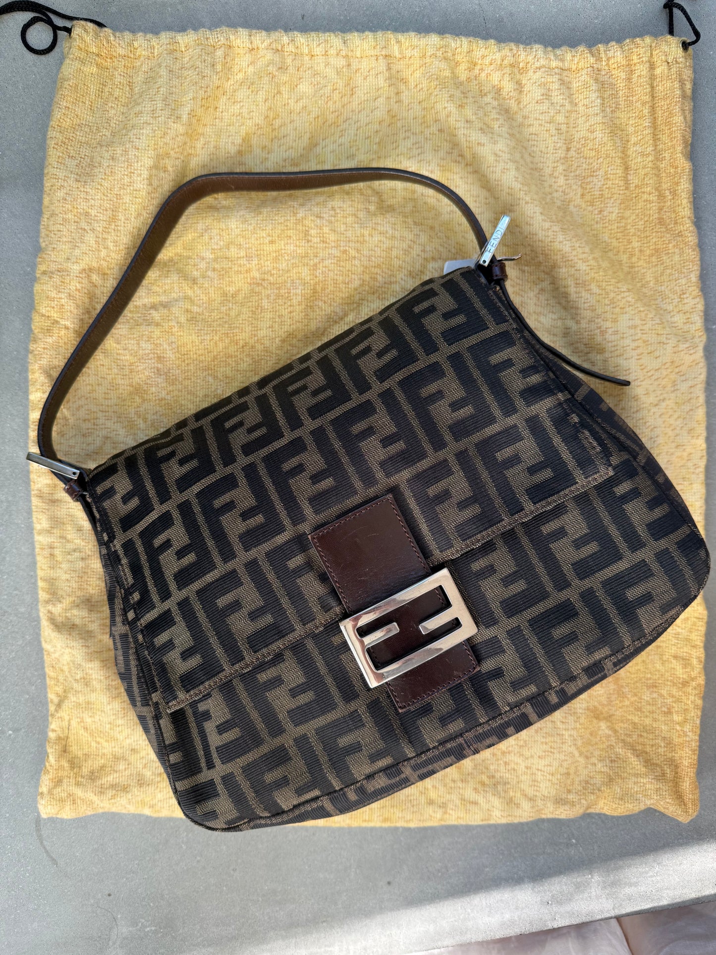Fendi Mama Baguette with Silver Hardware