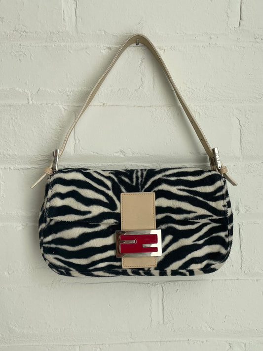 Fendi Zebra Print Baguette