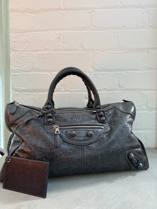 Balenciaga Giant Brogues Covered Work Bag