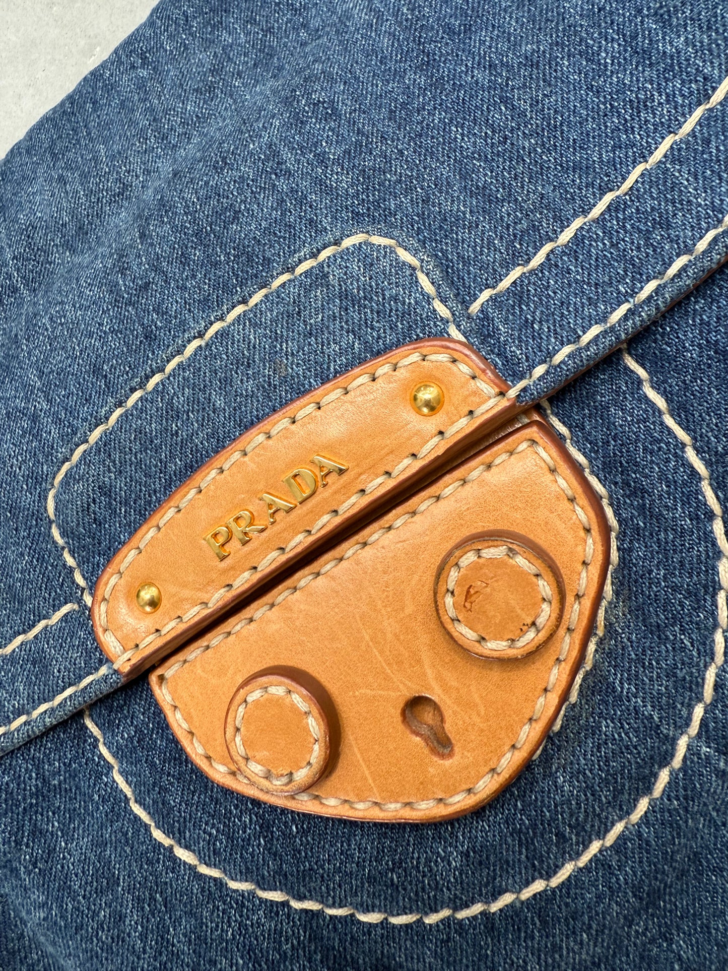 Prada Denim Chain Bag