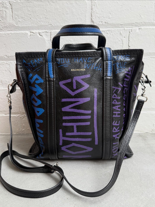 Balenciaga Graffiti Bazaar Shopper Tote