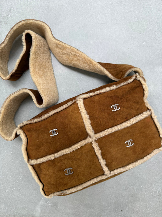 Chanel Brown Mouton Sherpa Bag