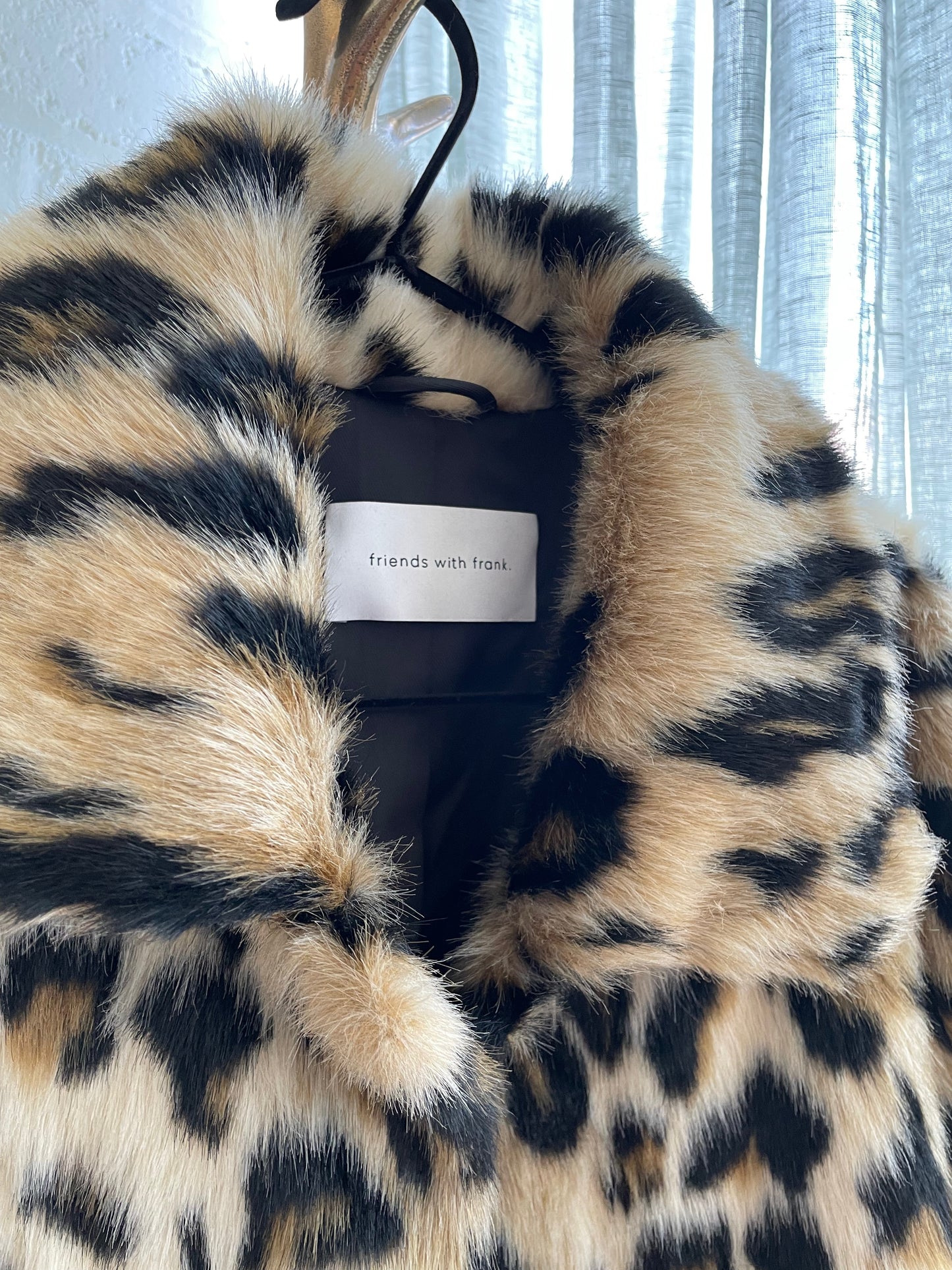 Friends with Frank Leopard Coat Size M