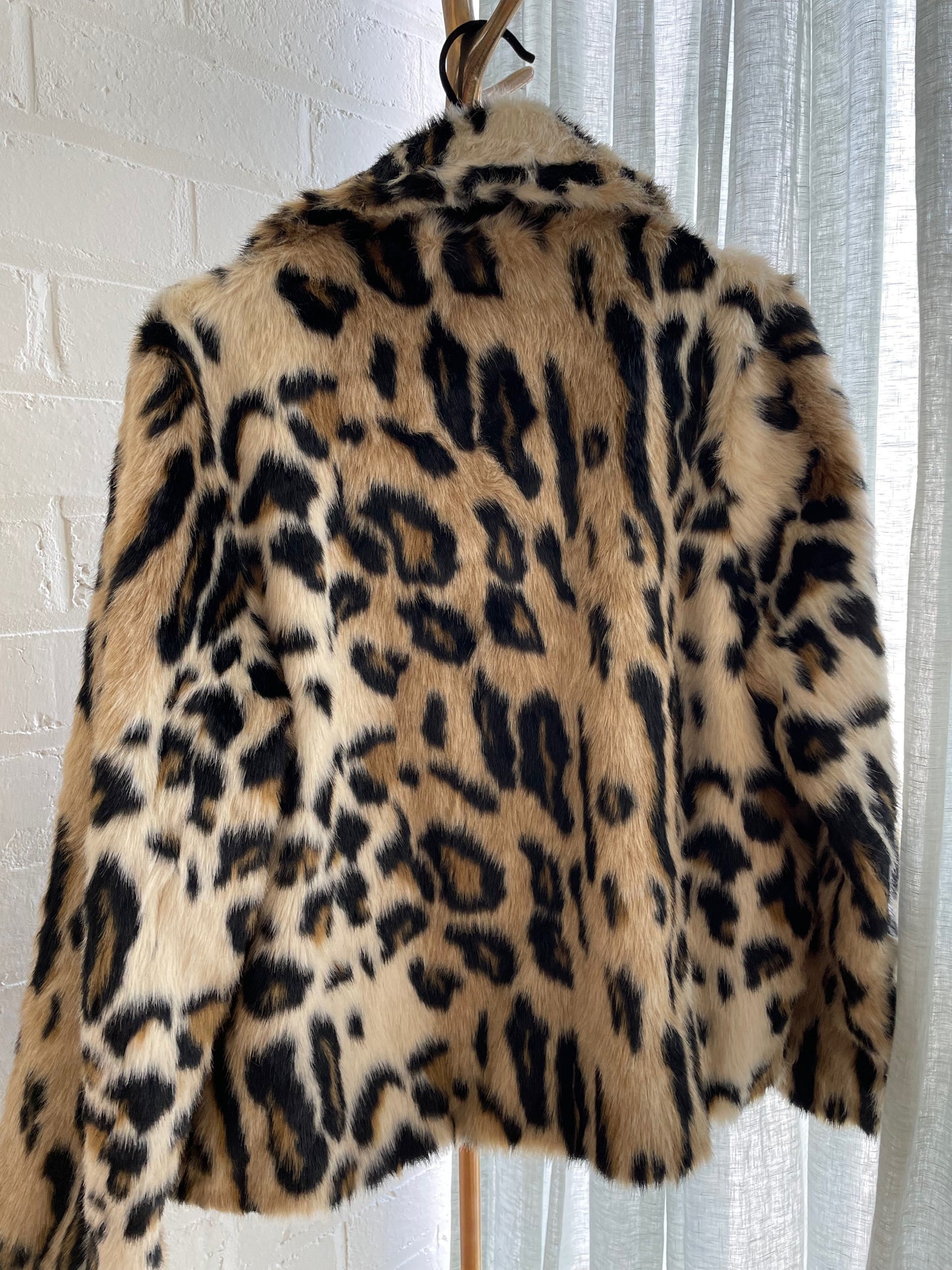 Friends with Frank Leopard Coat Size M