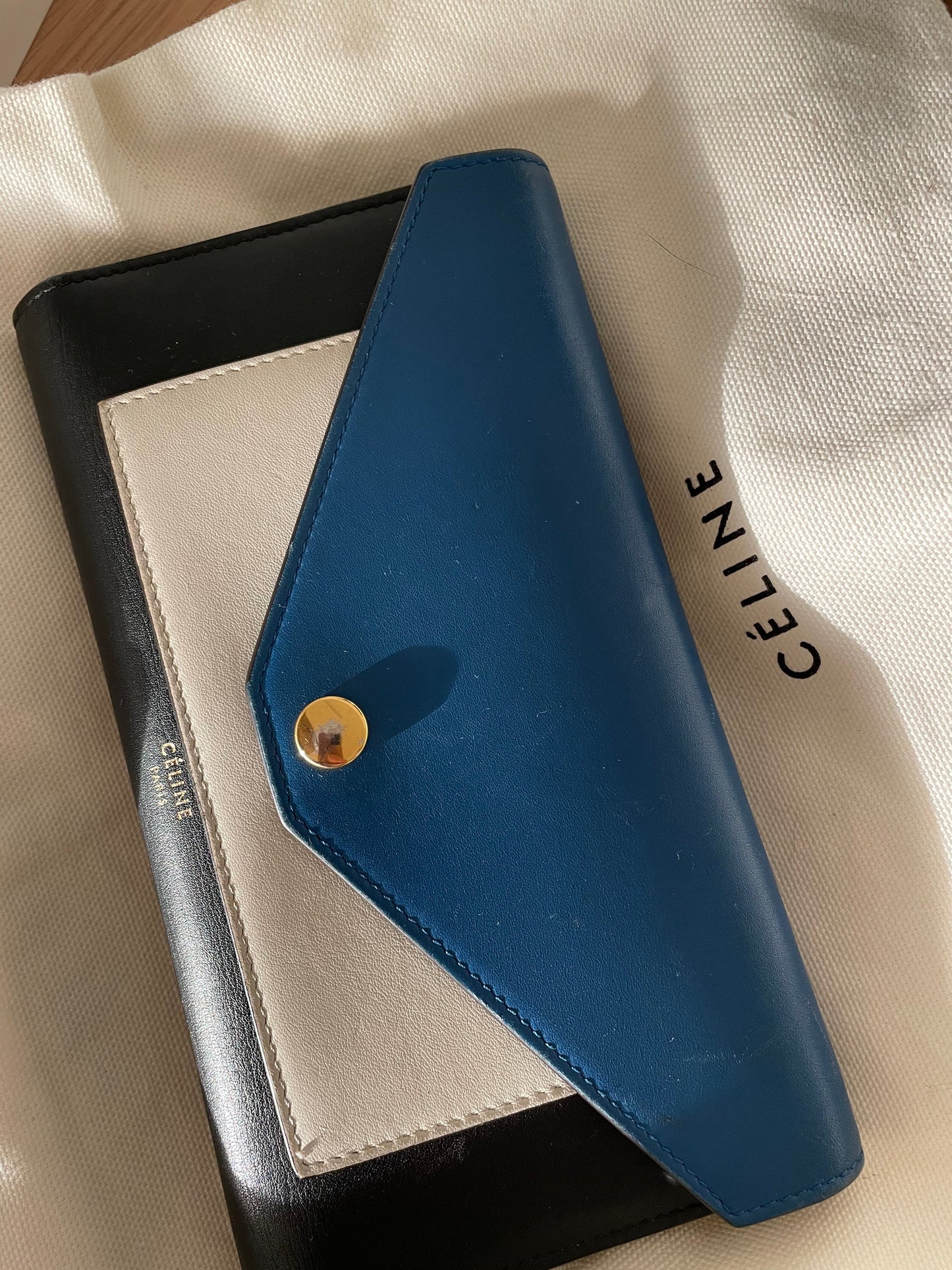 Celine Trio Two Toned Wallet