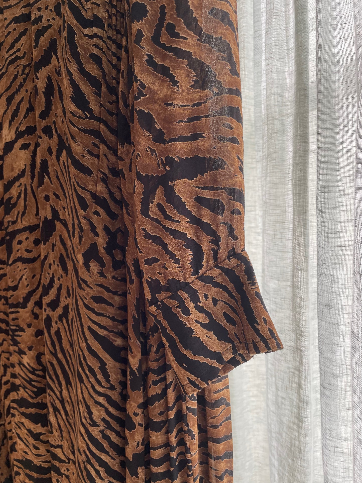 Ganni Animal Print Georgette Dress Size 42