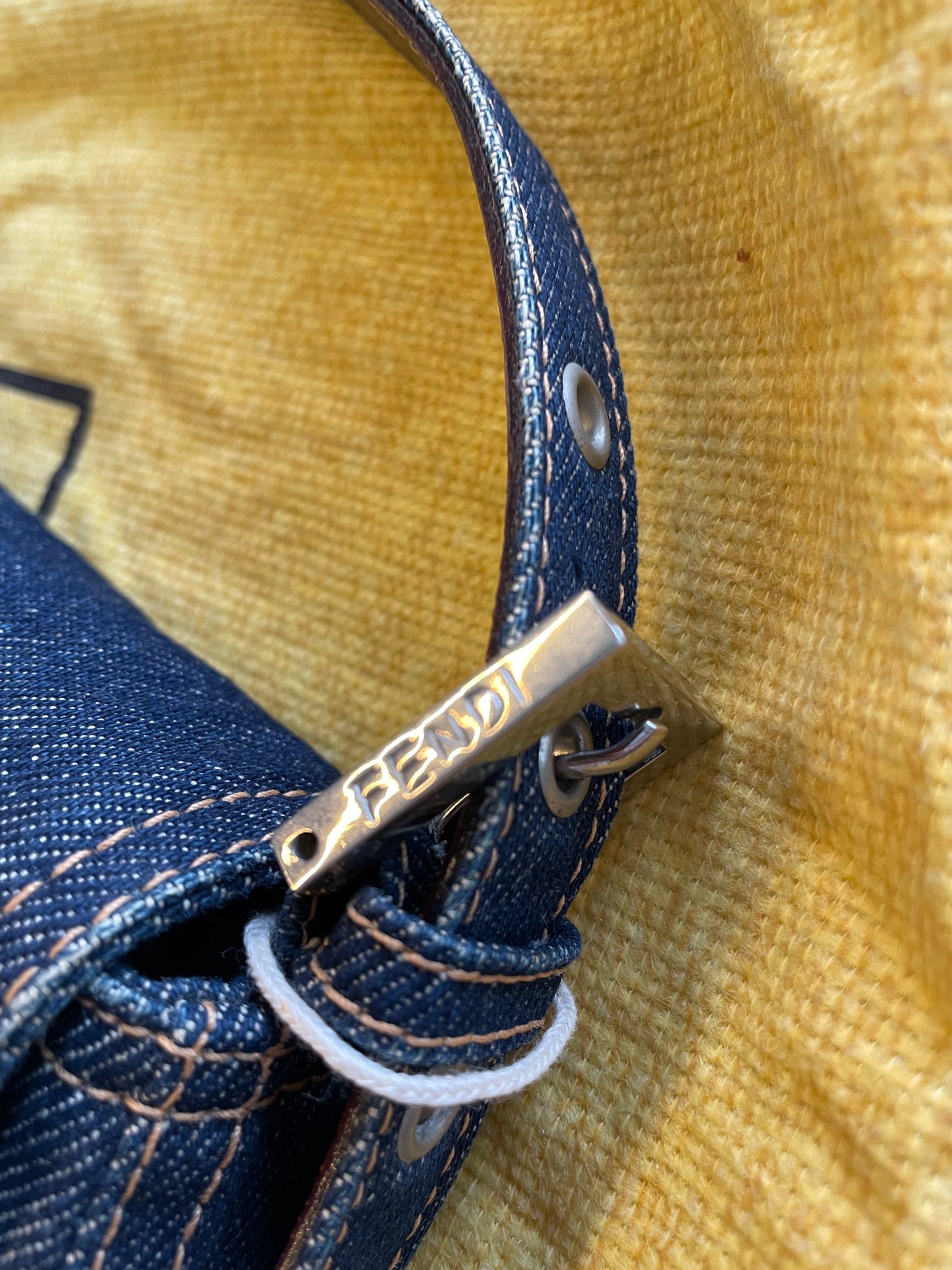 Vintage Fendi Denim Baguette