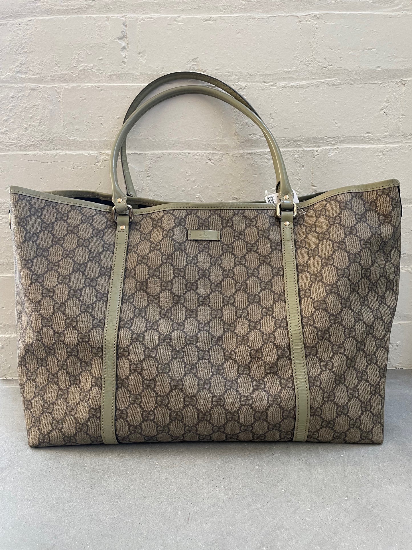 GG Plus Monogram Large Joy Tote Green