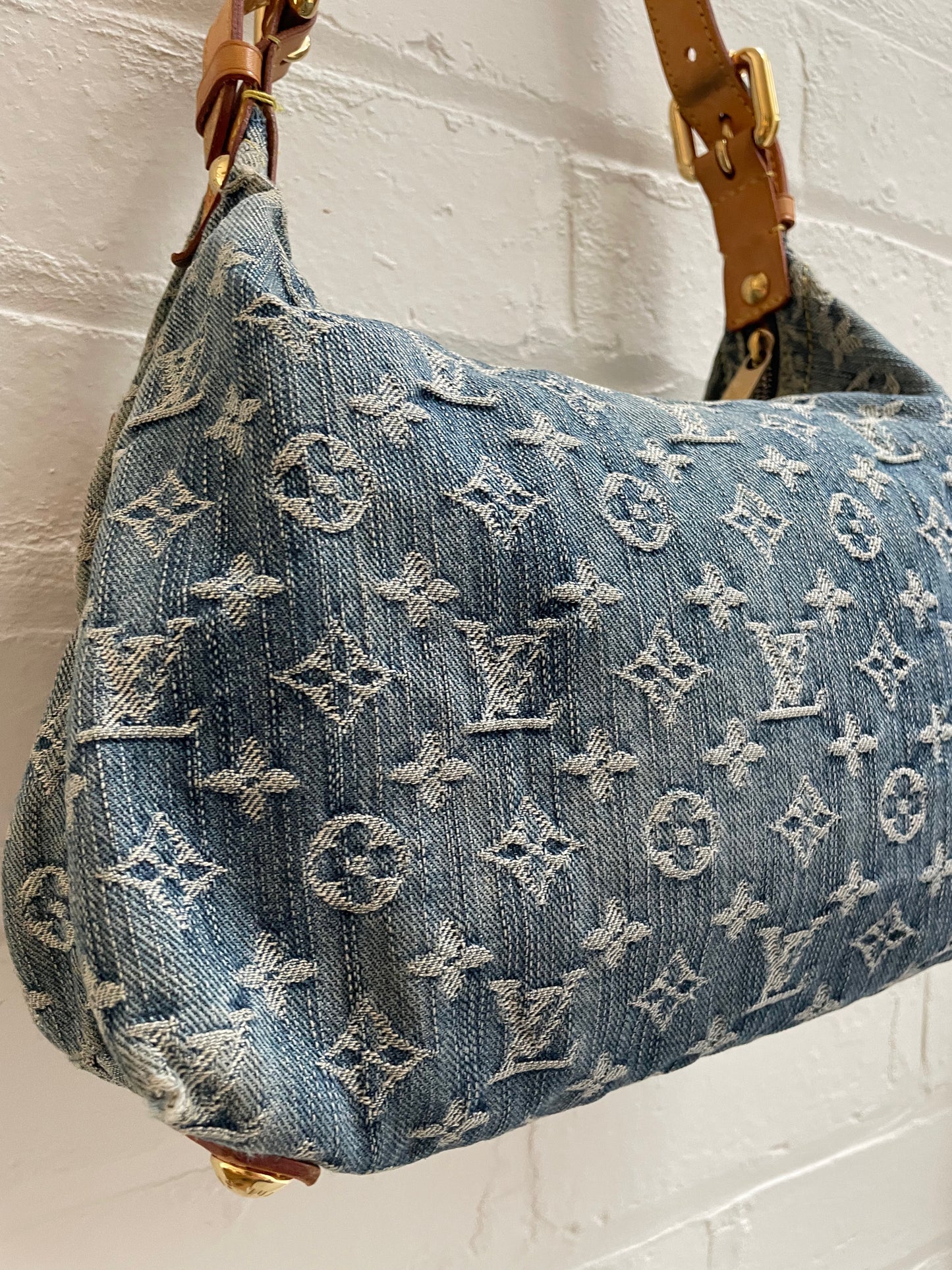 Louis Vuitton Blue Monogram Denim Baggy PM