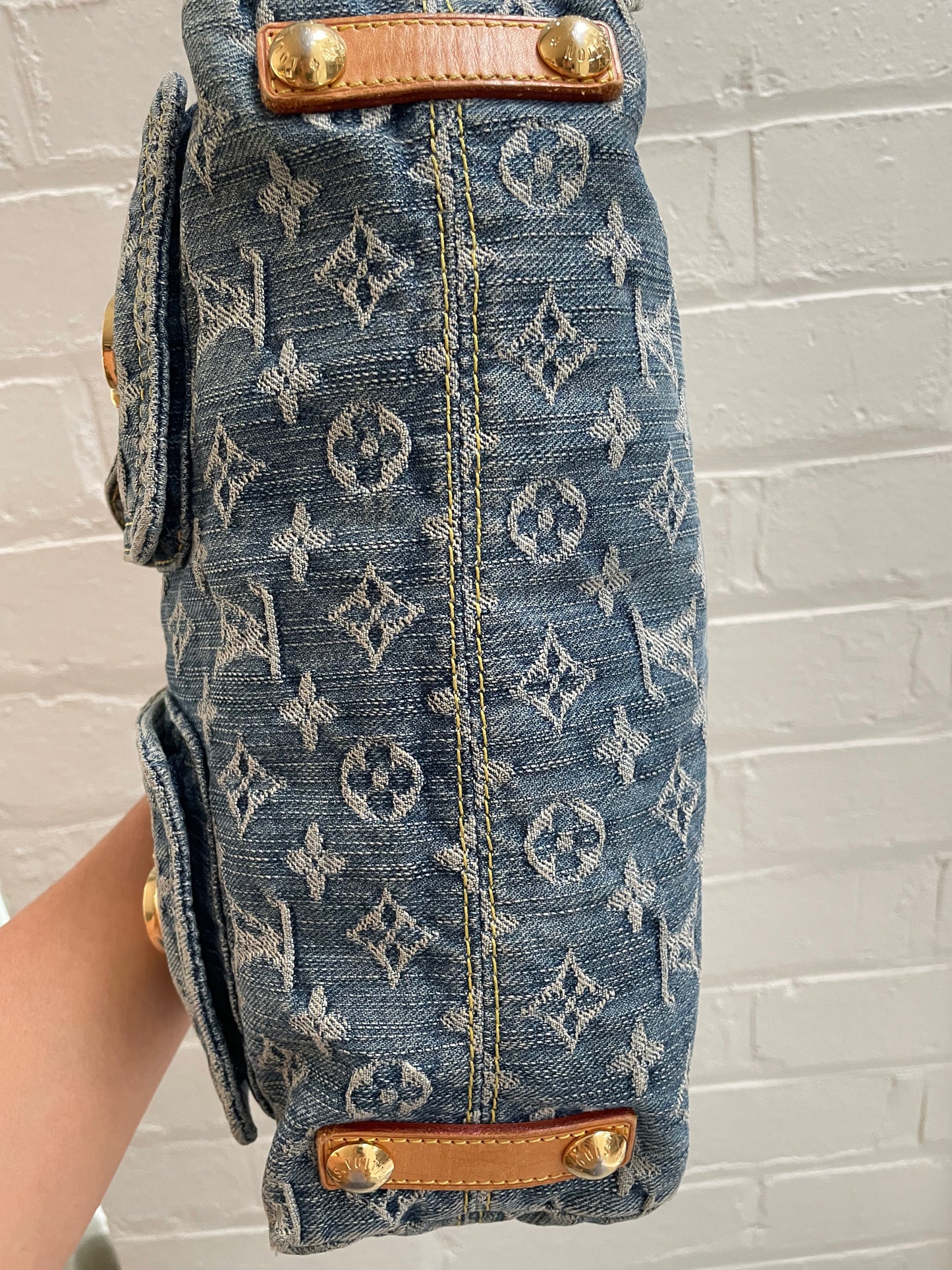 Louis Vuitton Blue Monogram Denim Baggy PM