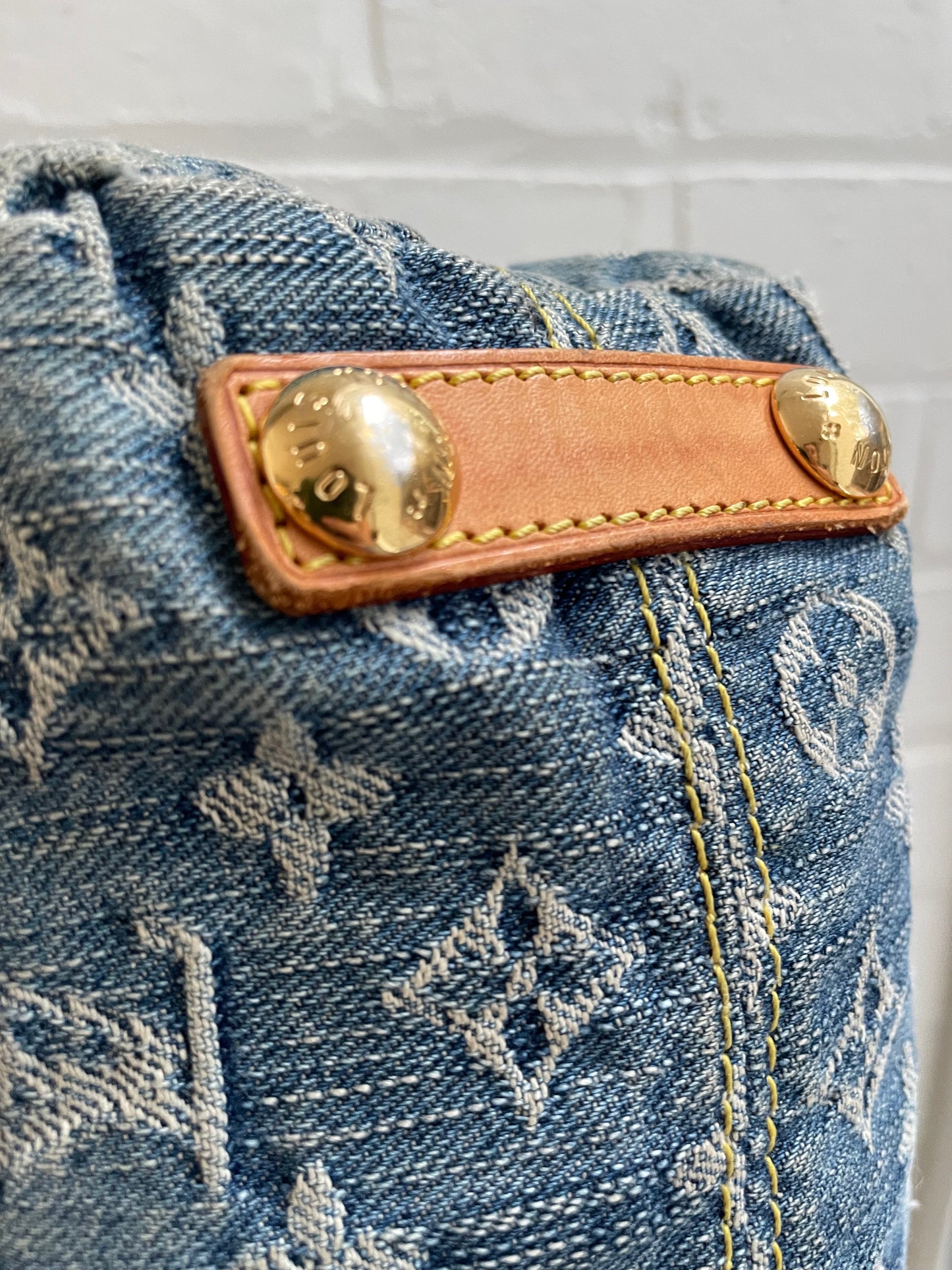 Louis Vuitton Blue Monogram Denim Baggy PM