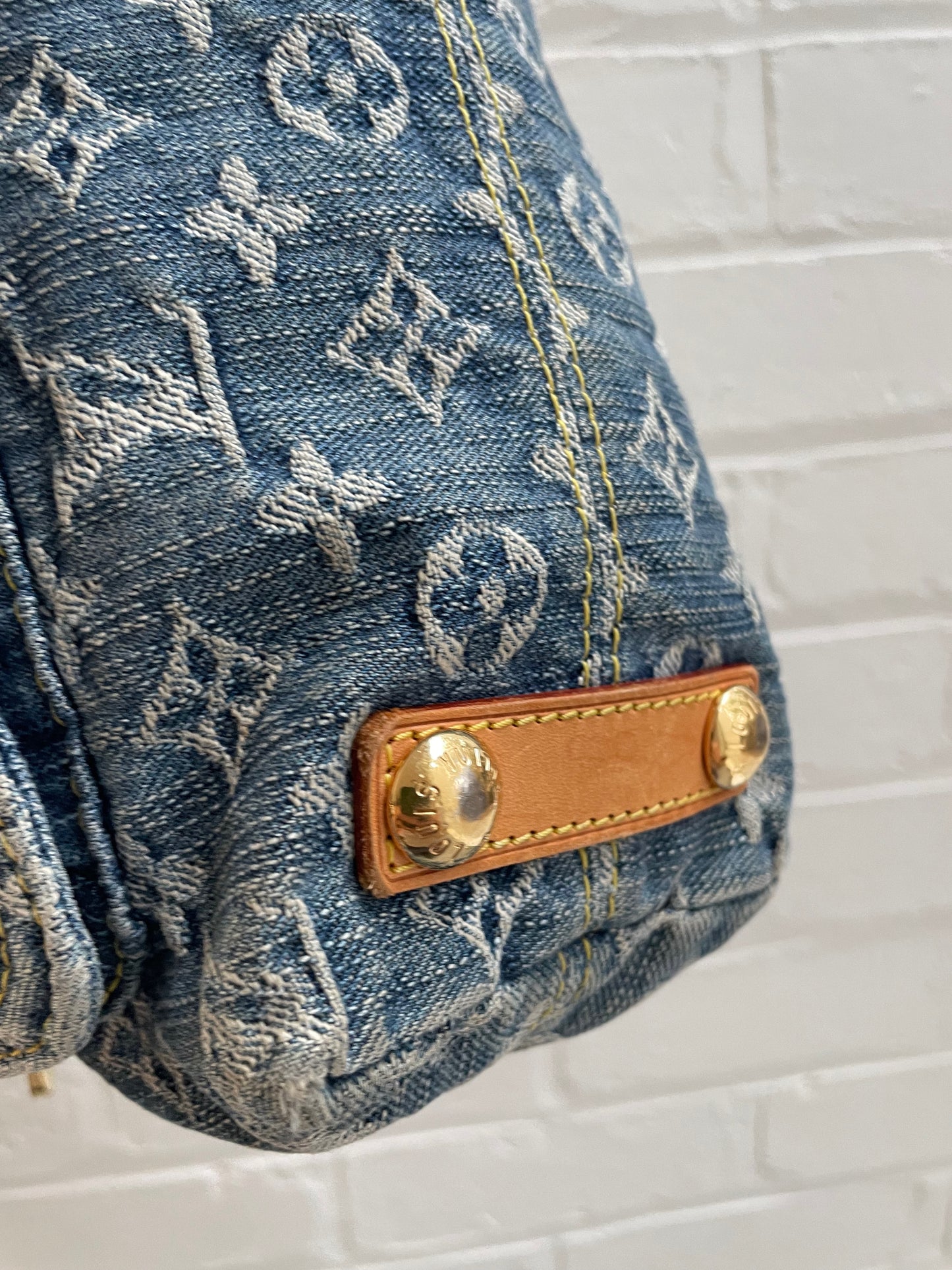 Louis Vuitton Blue Monogram Denim Baggy PM