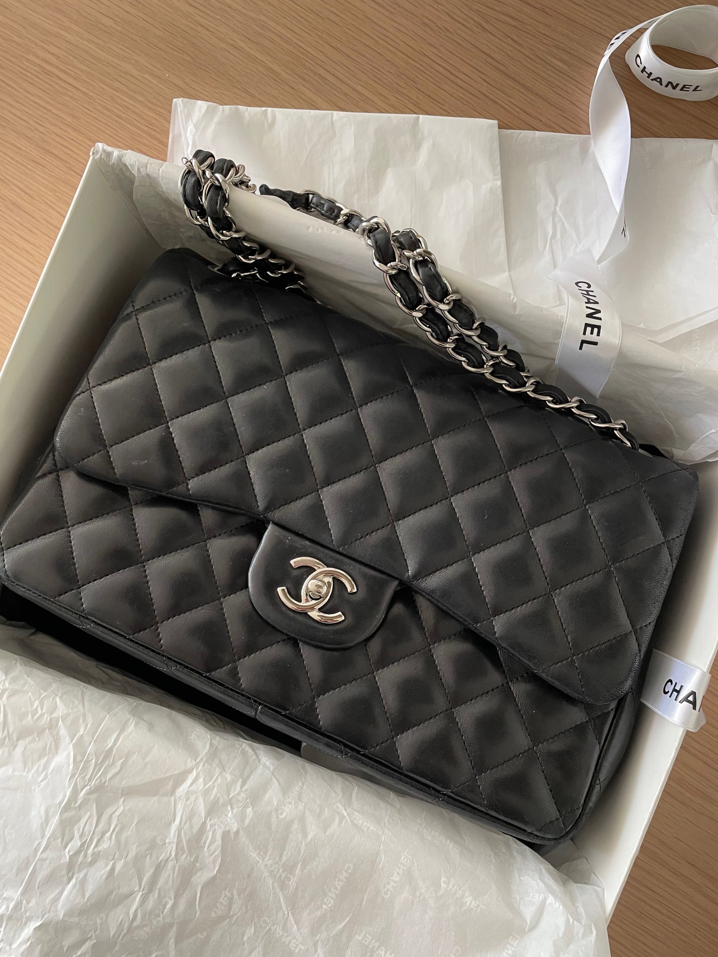 Chanel Jumbo Double Flap in Soft Lambskin Leather