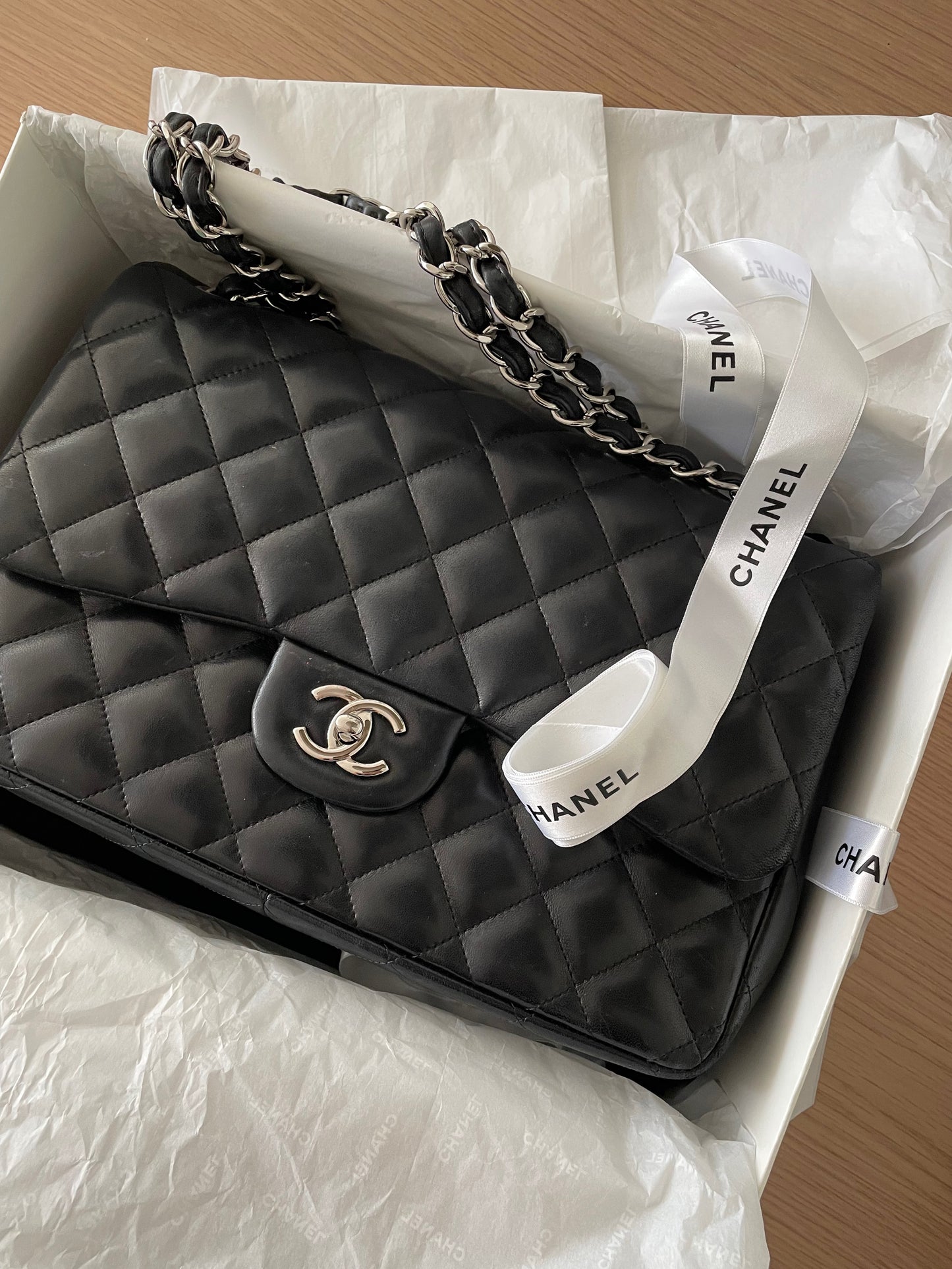 Chanel Jumbo Double Flap in Soft Lambskin Leather