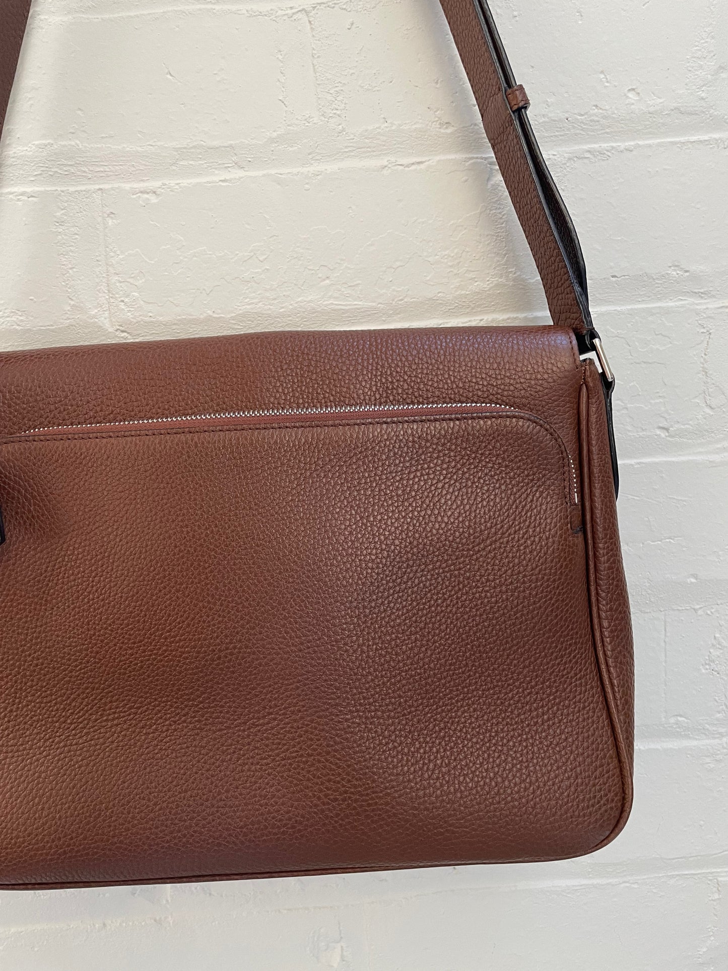 Bally Leather Messenger Bag / Satchel