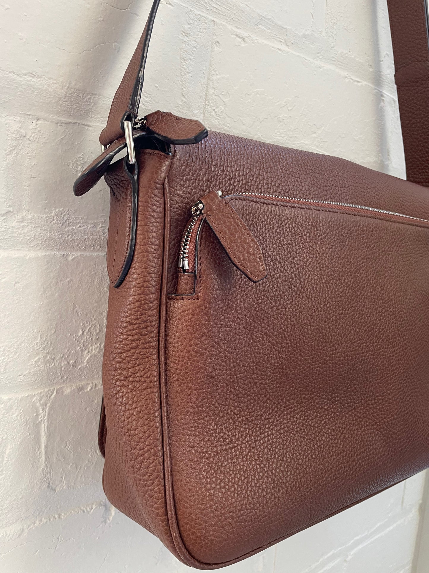 Bally Leather Messenger Bag / Satchel