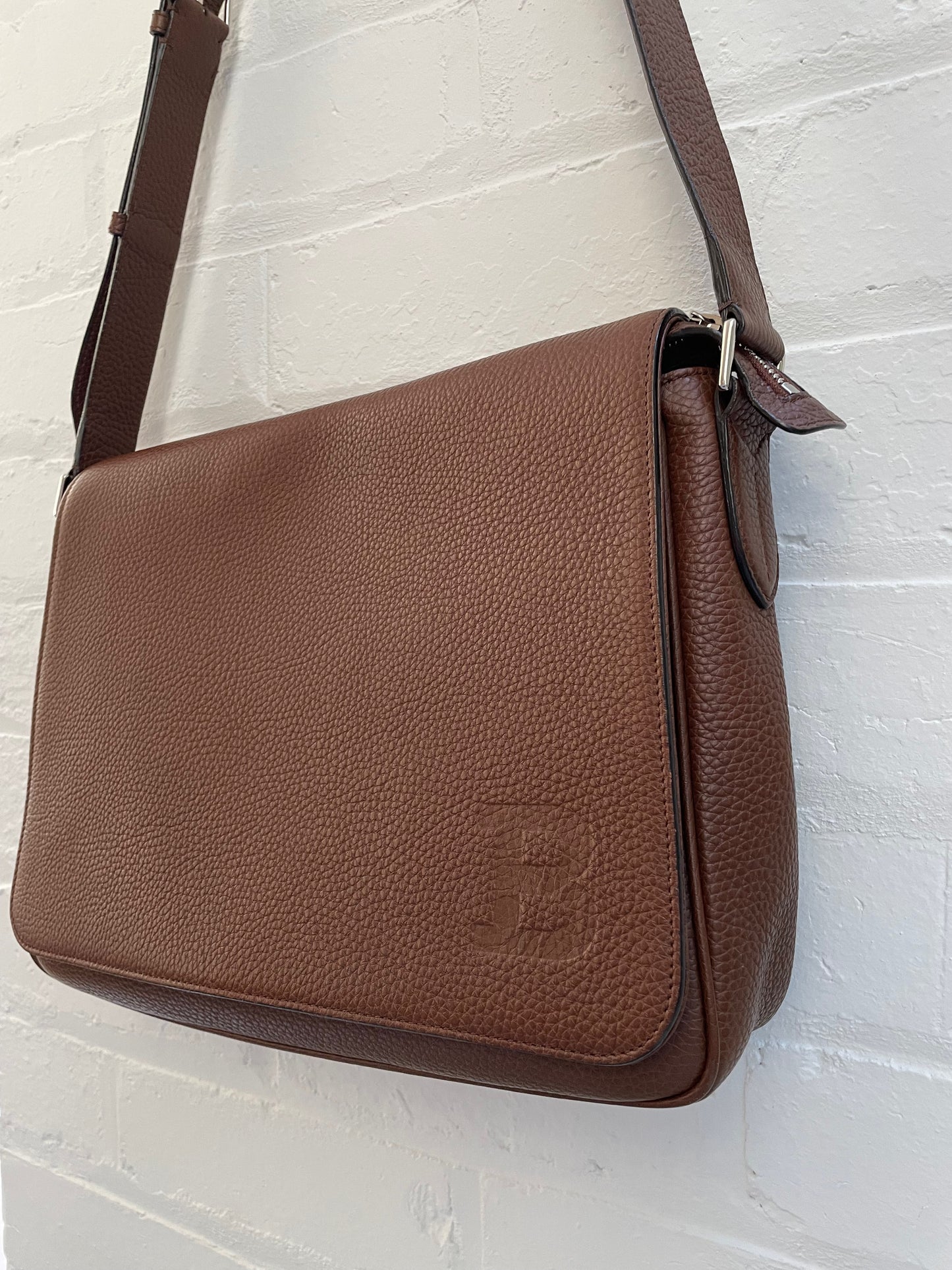 Bally Leather Messenger Bag / Satchel