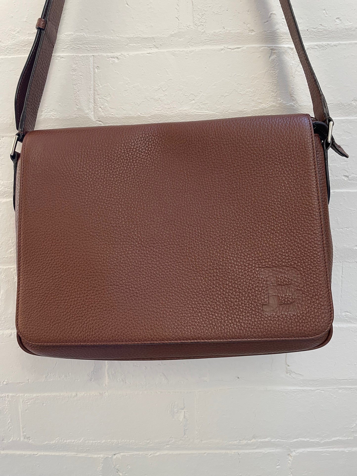 Bally Leather Messenger Bag / Satchel