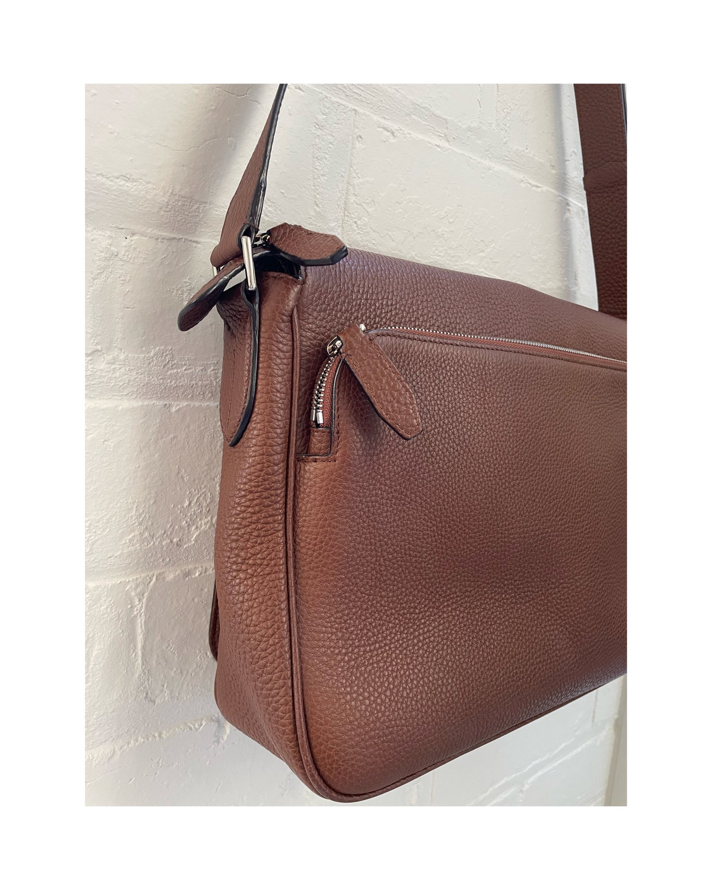 Bally Leather Messenger Bag / Satchel