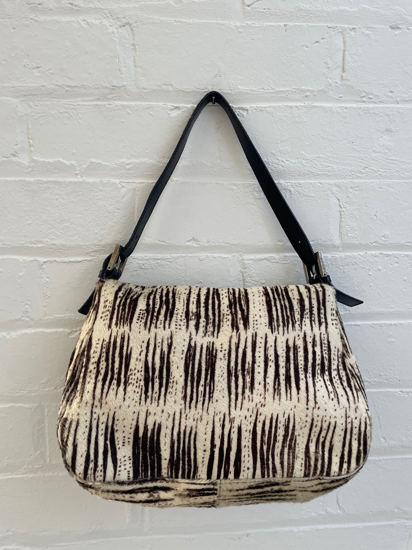 Fendi Pony Hair Striped Mamma Baguette