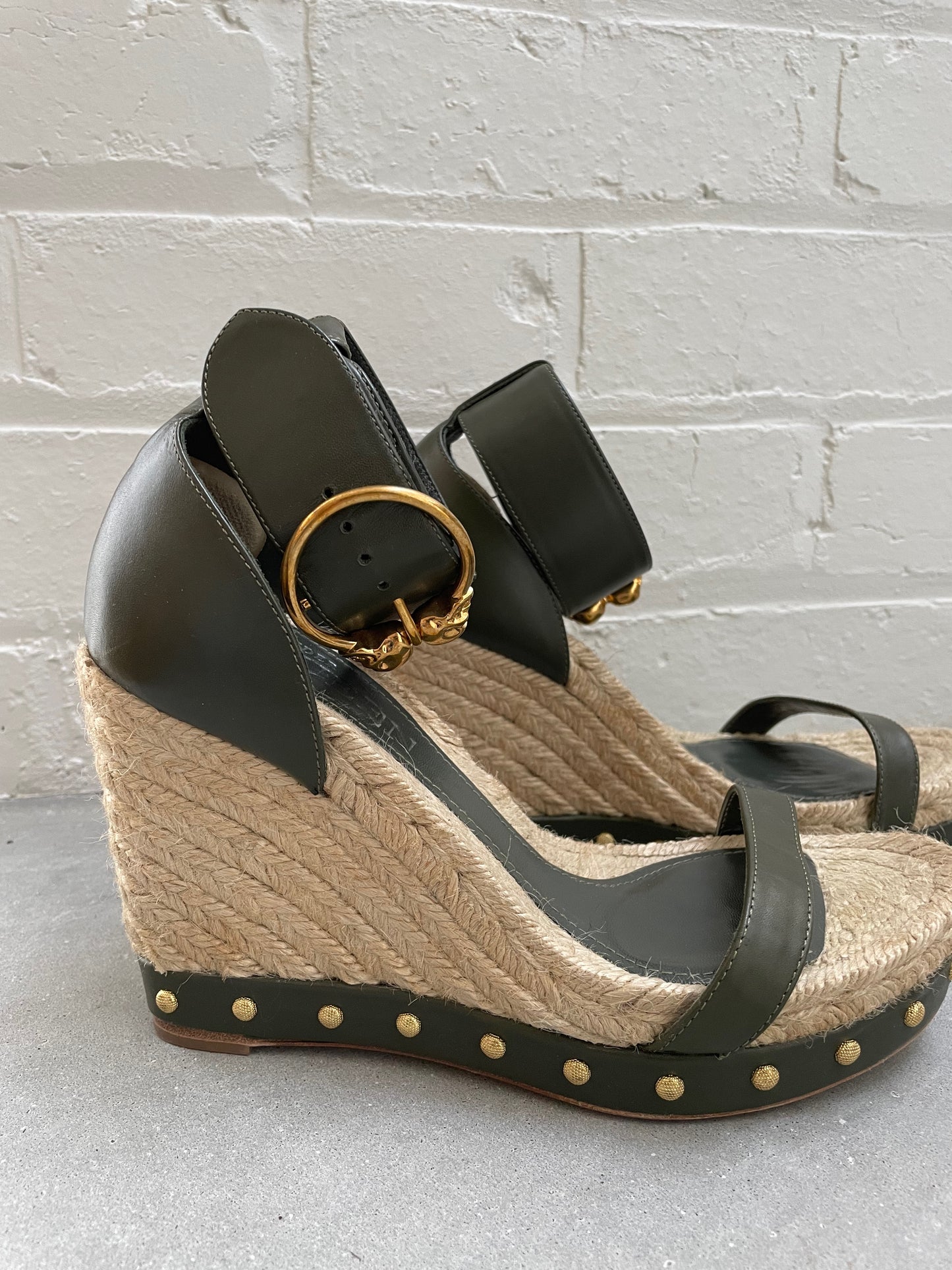 Alexander McQueen Wedge Espadrilles Size 38