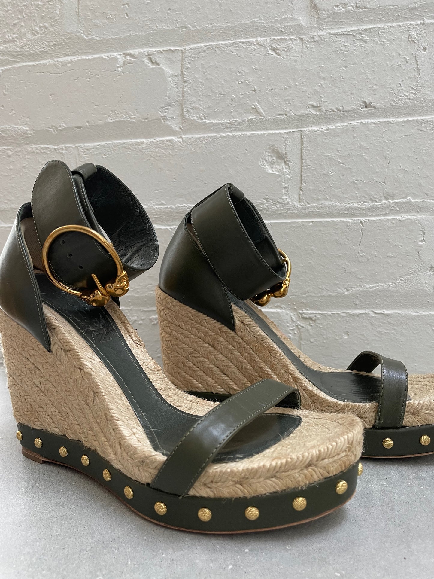 Alexander McQueen Wedge Espadrilles Size 38