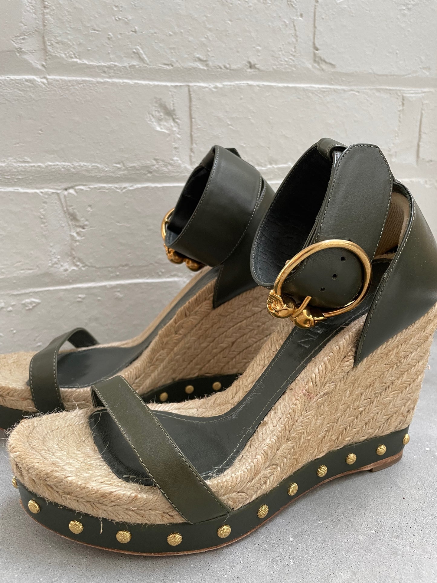 Alexander McQueen Wedge Espadrilles Size 38