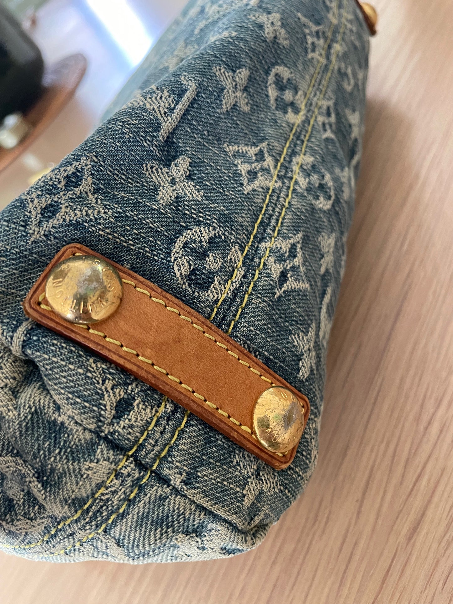 Louis Vuitton Blue Monogram Denim Baggy PM