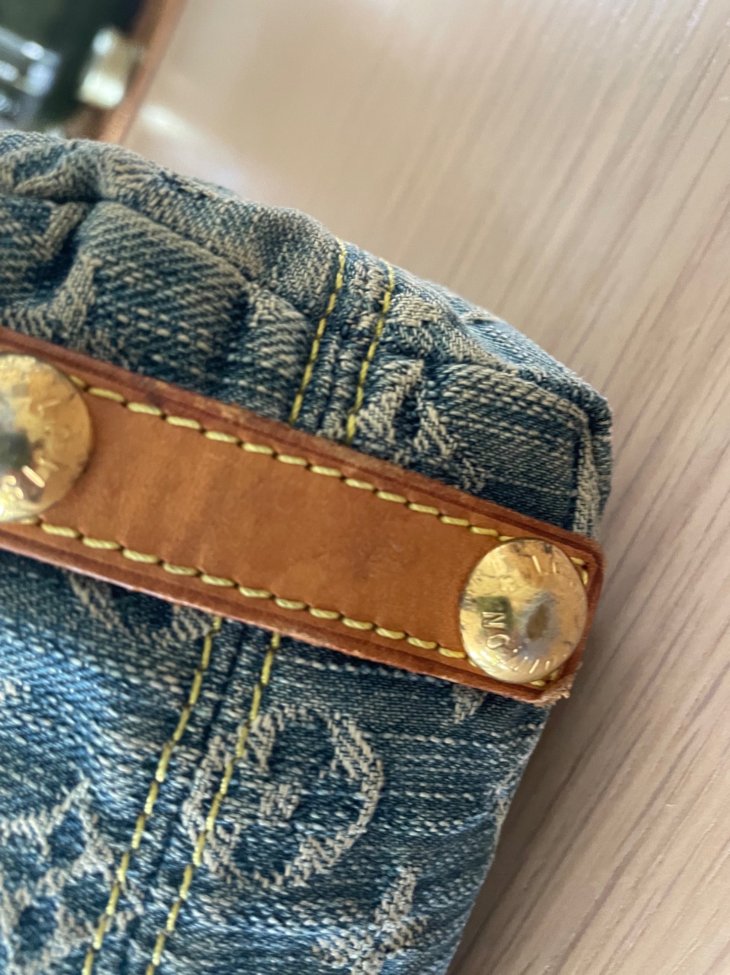 Louis Vuitton Blue Monogram Denim Baggy PM