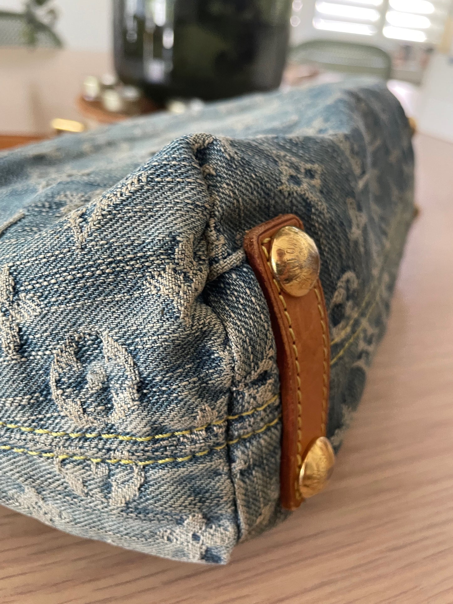 Louis Vuitton Blue Monogram Denim Baggy PM